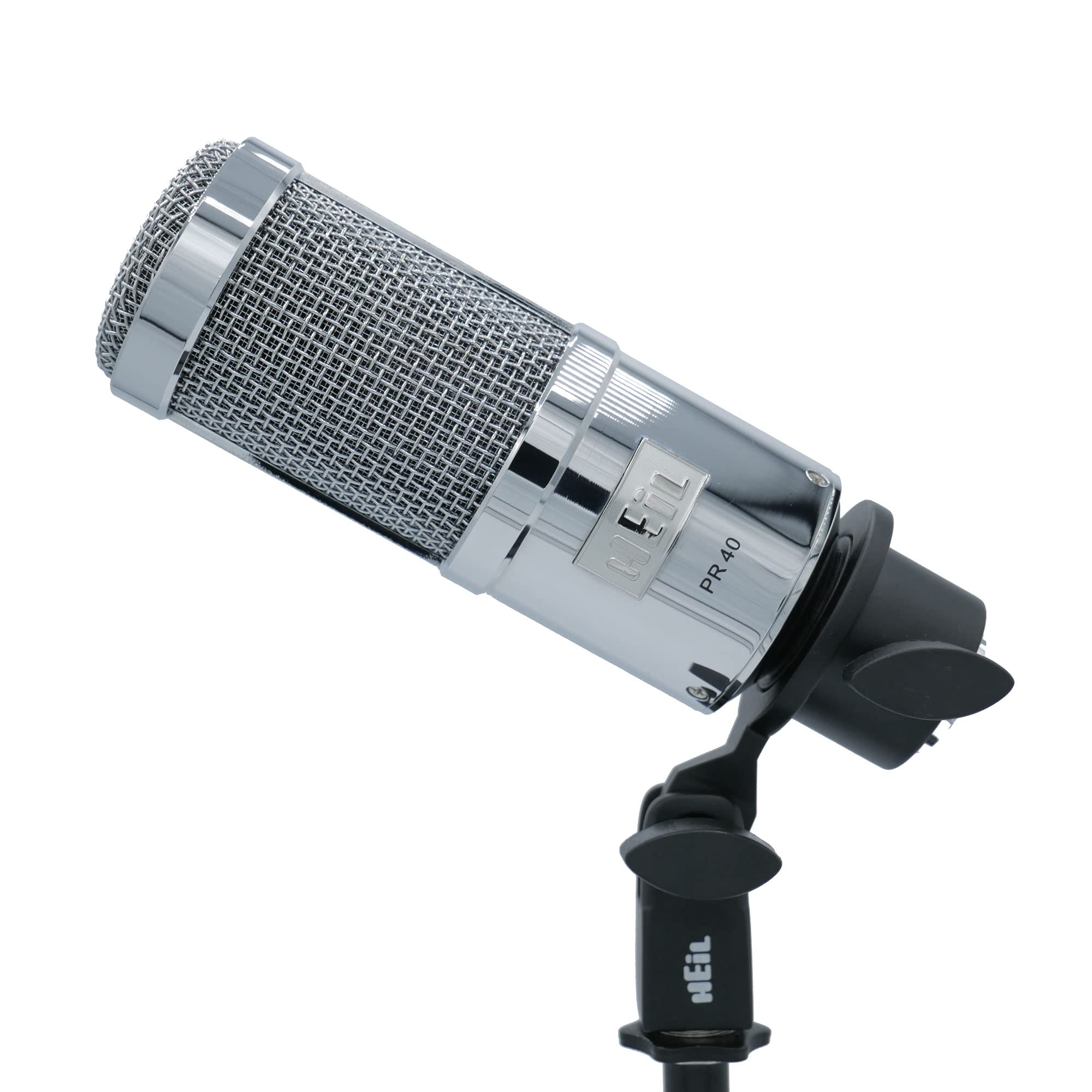 Heil PR 40 - Microfono dinamico per streaming, podcast, registrazione e trasmissione, microfono XLR per musica dal vivo, ampia risposta in frequenza, suono fluido, rifiuto del rumore posteriore