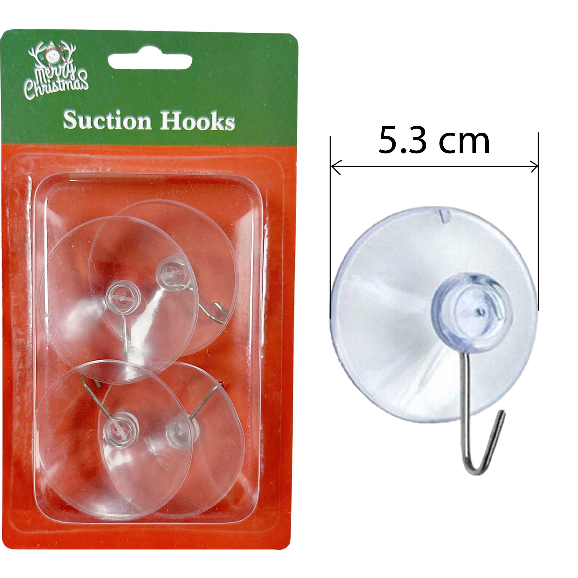 SHATCHI 24Pcs Heavy Duty Suction Hooks, 53mm, Multi-Purpose Reusable Suction Hooks for Kitchen Bathroom, Office - Image 2