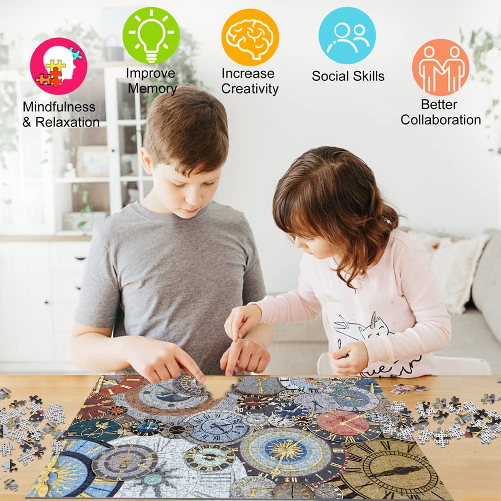 Puzzle Regalo Confezione Lusso Wonderland Puzzle Impossibili 1000 Pezzi Decorazione Per La Casa. Rilassamento E Intelligence Borsa Appendibile Pieghevole