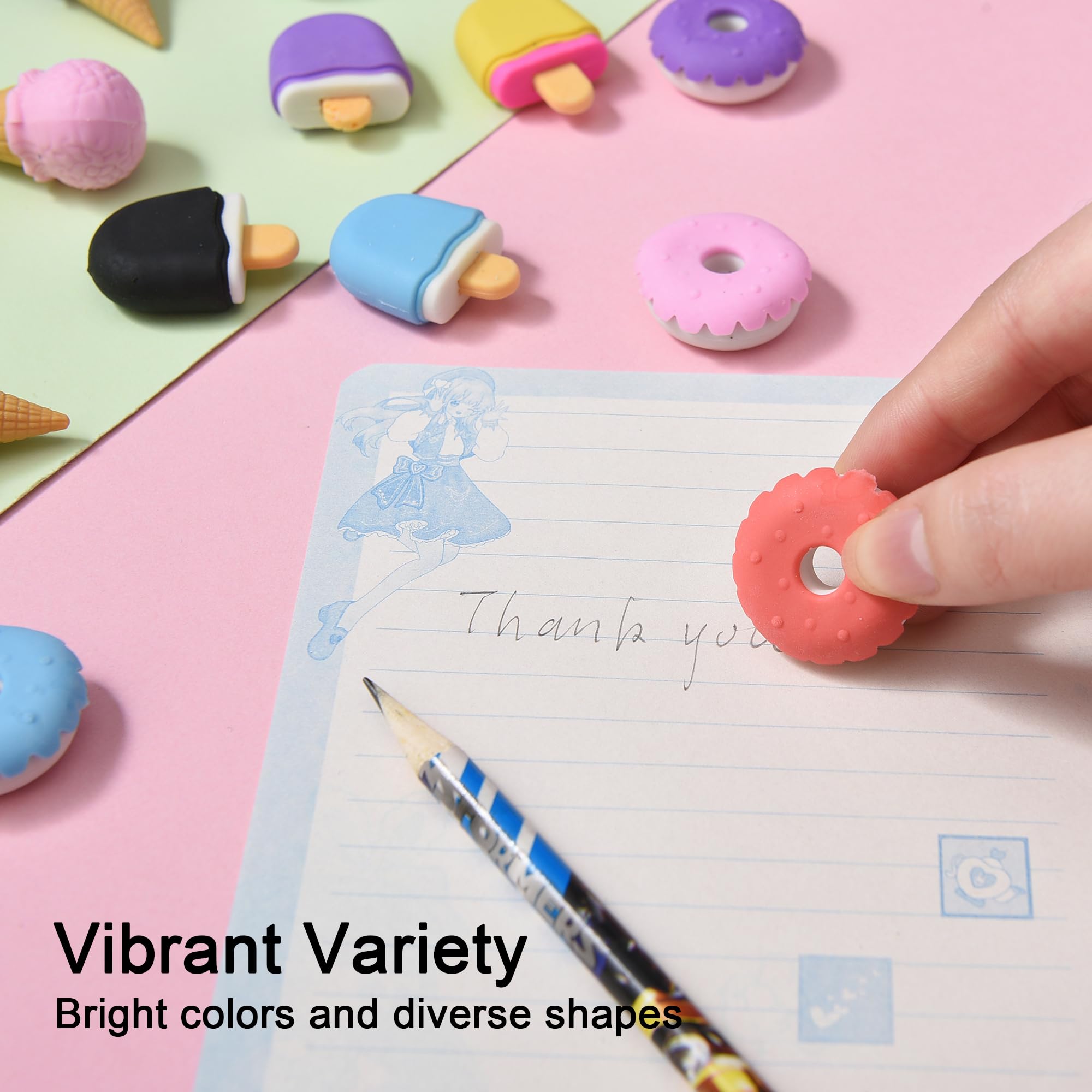 Hemobllo Lot De 40 Gommes À Glace : Mini Gommes Amusantes En Forme De