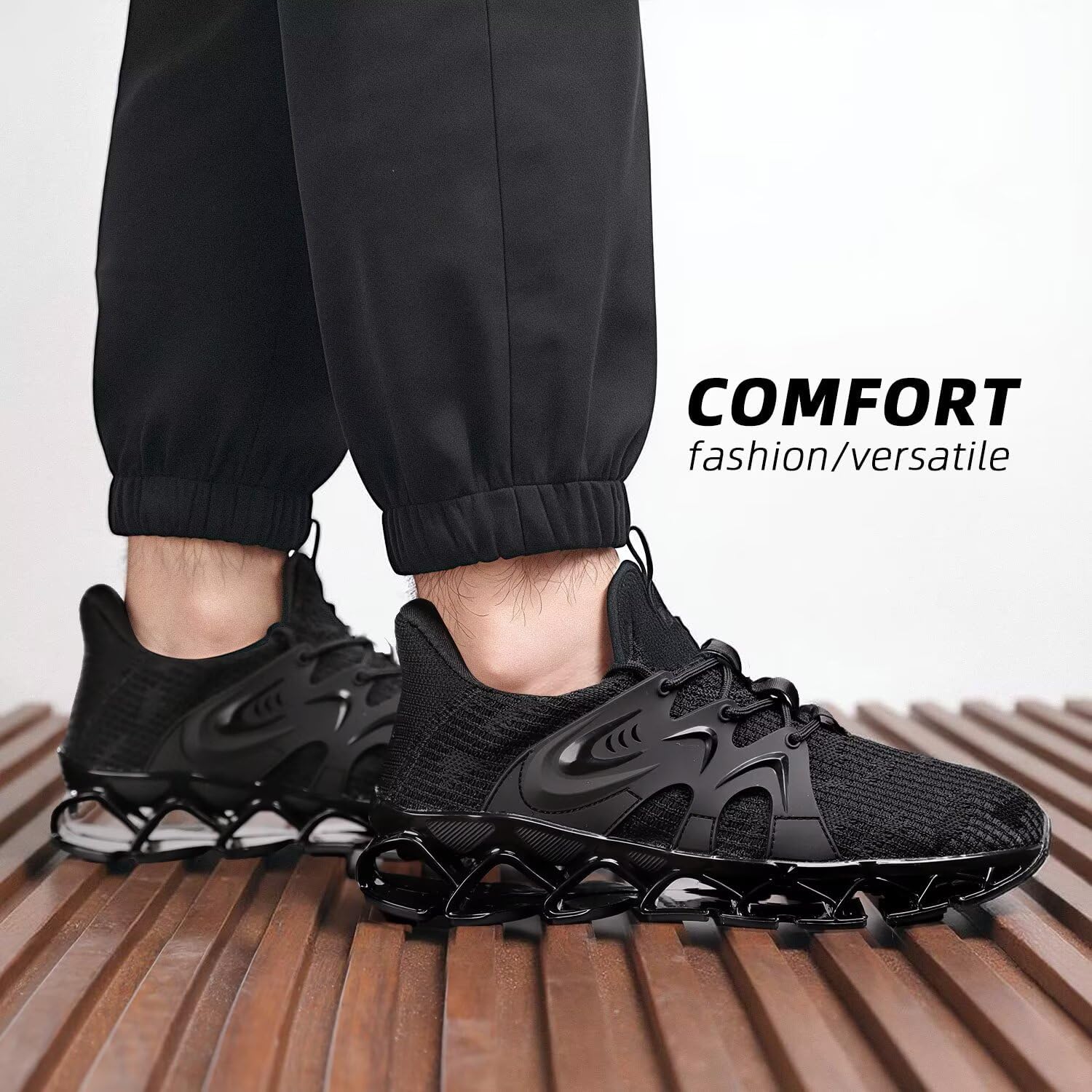 Men's Walking Running Shoes Blade Tennis Casual Fashion Sneakers Comfort Non Slip Sport Athletic Trainer - Image 2