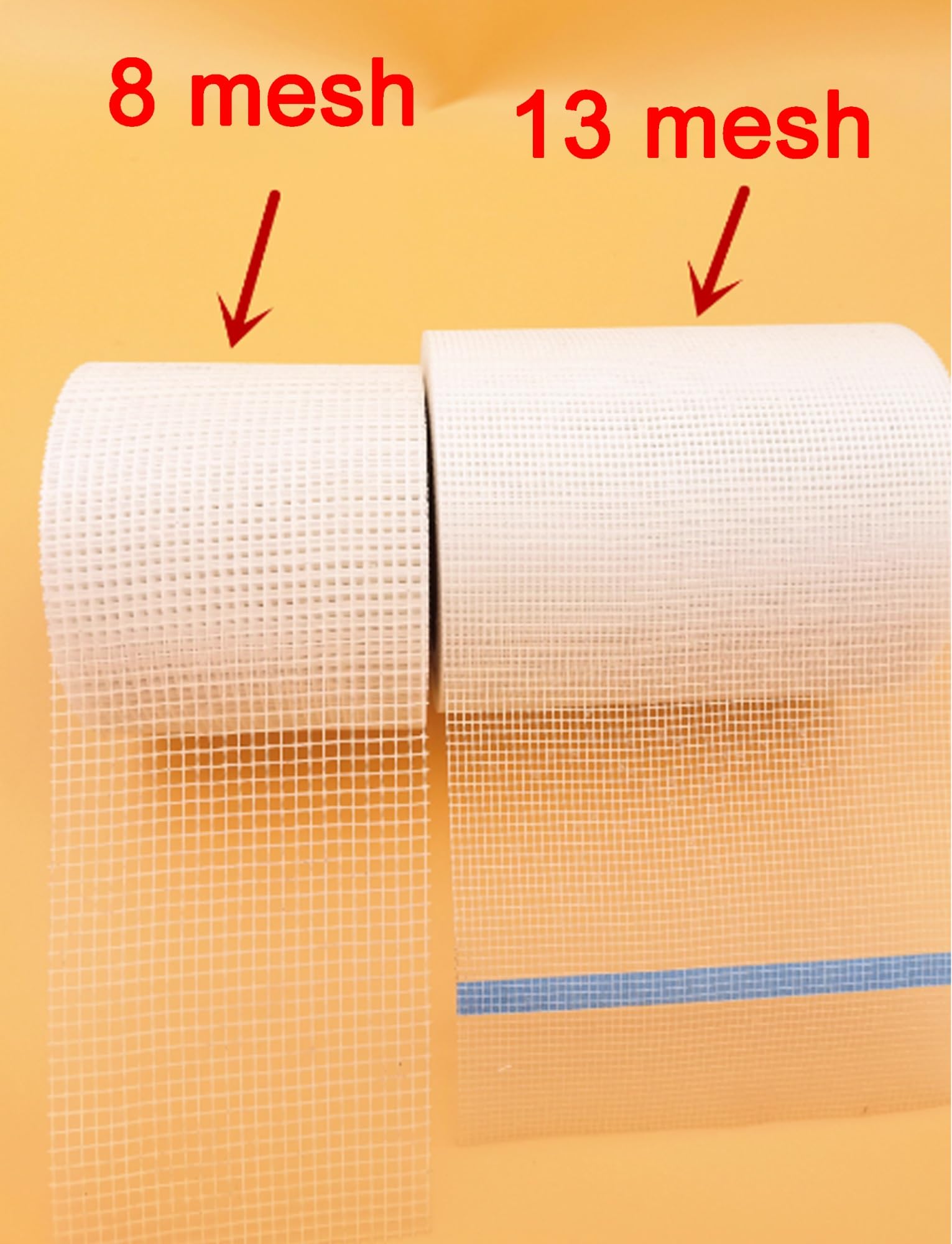 Generico Nastro in rete for cartongesso, rotolo di nastro for giunti di riparazione for cartongesso in rete 8/13 da 82 piedi, autoadesivo, for riparare fori, crepe nel muro(Size2,30cm/2500cm)