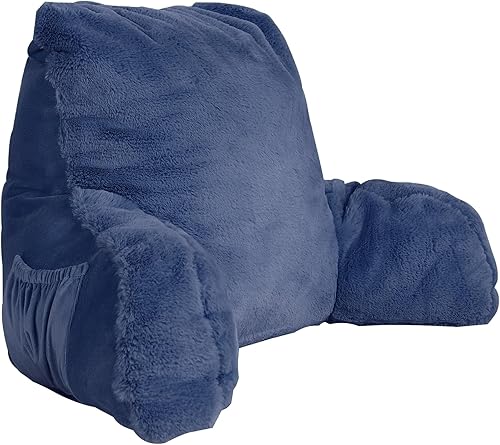 Home Soft Things Almohada de lectura para reposo de cama de piel sintética con relleno de bricolaje, necesita montaje, respaldo y apoyabrazos, disponible en Yaxa Colombia