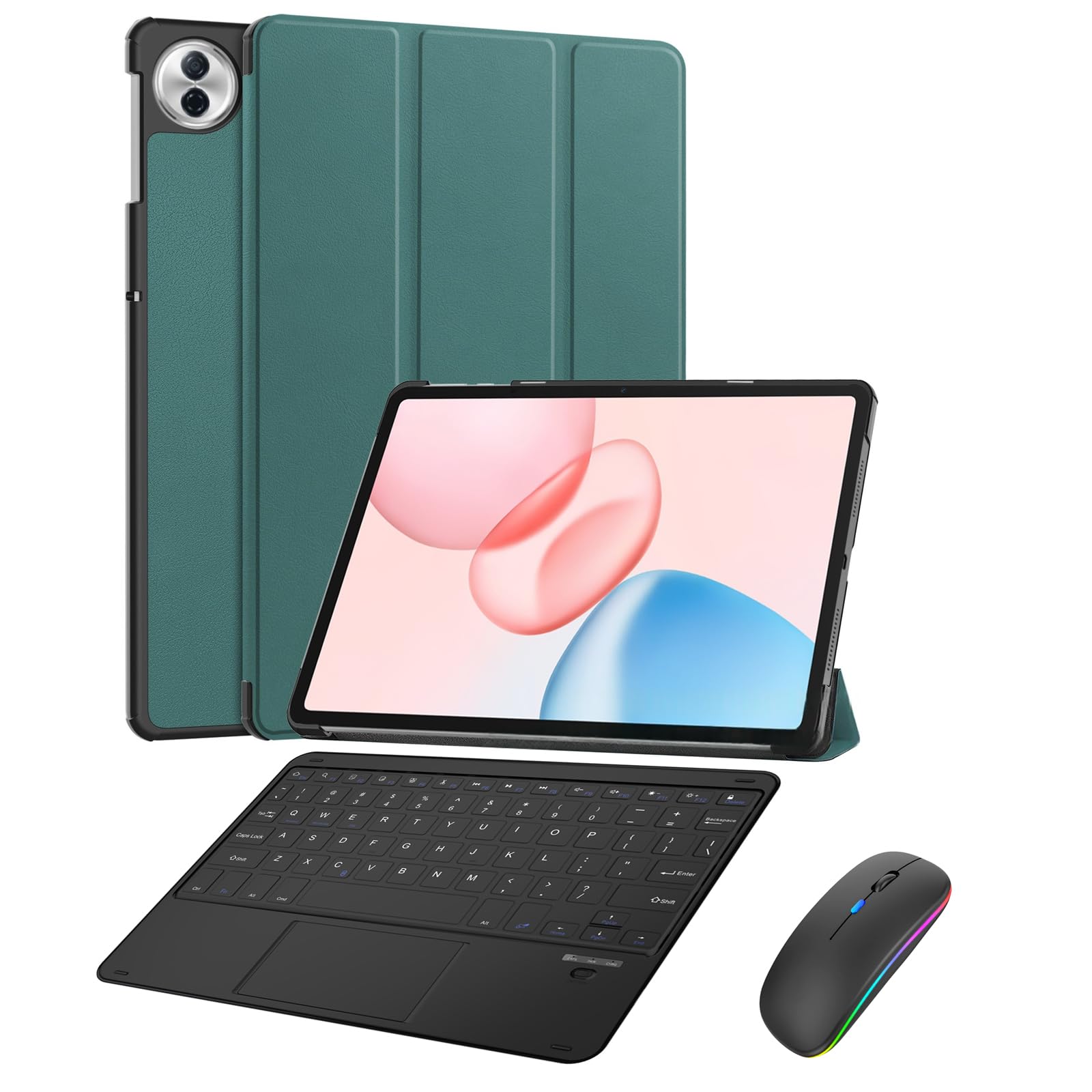 Custodia Con Tastiera Bluetooth Rimovibile E Touchpad Per Tablet Archos 101 10.1" - Colore Nero - 3