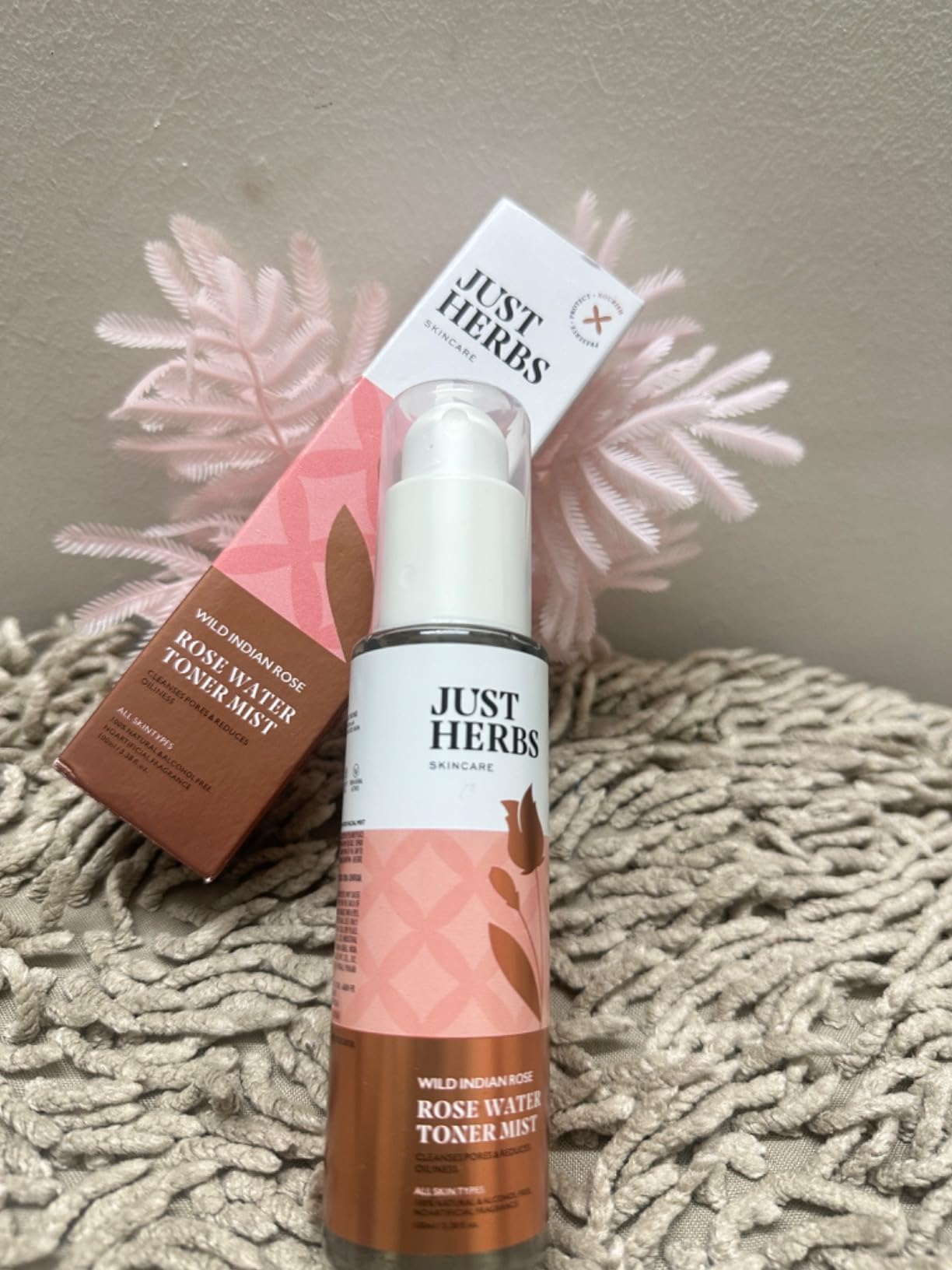 Just Herbs Ayurvedic Gulab Jal/Rose Water Spray Facial Mist Toner For