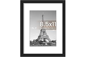 upsimples 8.5x11 Inch Picture Frames for Wall, Display Pictures 8.5x11 Without Mat