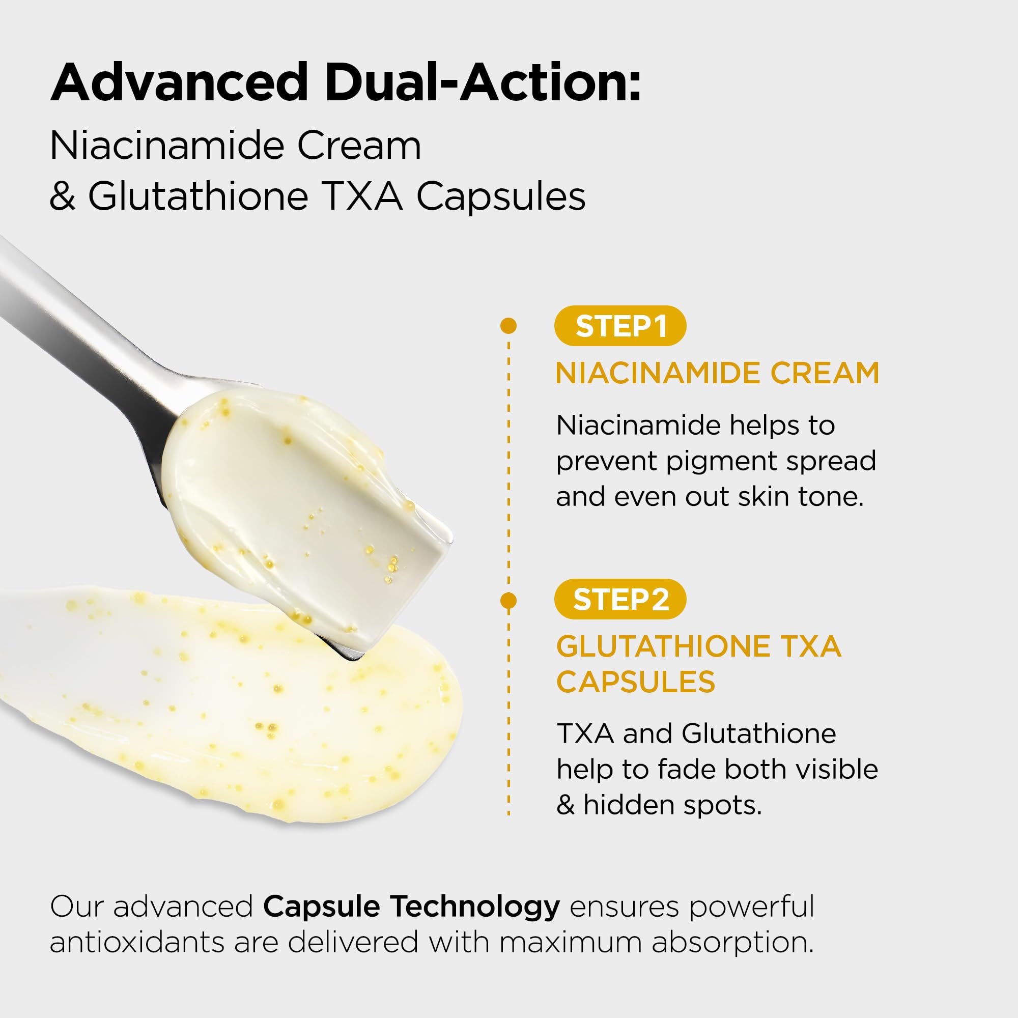 tranexamic acid & glutathione tablets PURCELL TXA Capsule Cream with 5% + 5% Niacinamide – L-Glutathione Antioxidant Moisturizer for Even-Toned Skin, Reduces Dullness Uneven Skin Tone, All Skin Types (2.71 fl oz Aroma:BUNDLING2-RANDOM NOW Glutathione 500 mg كريم لتوحيد لون البشرة