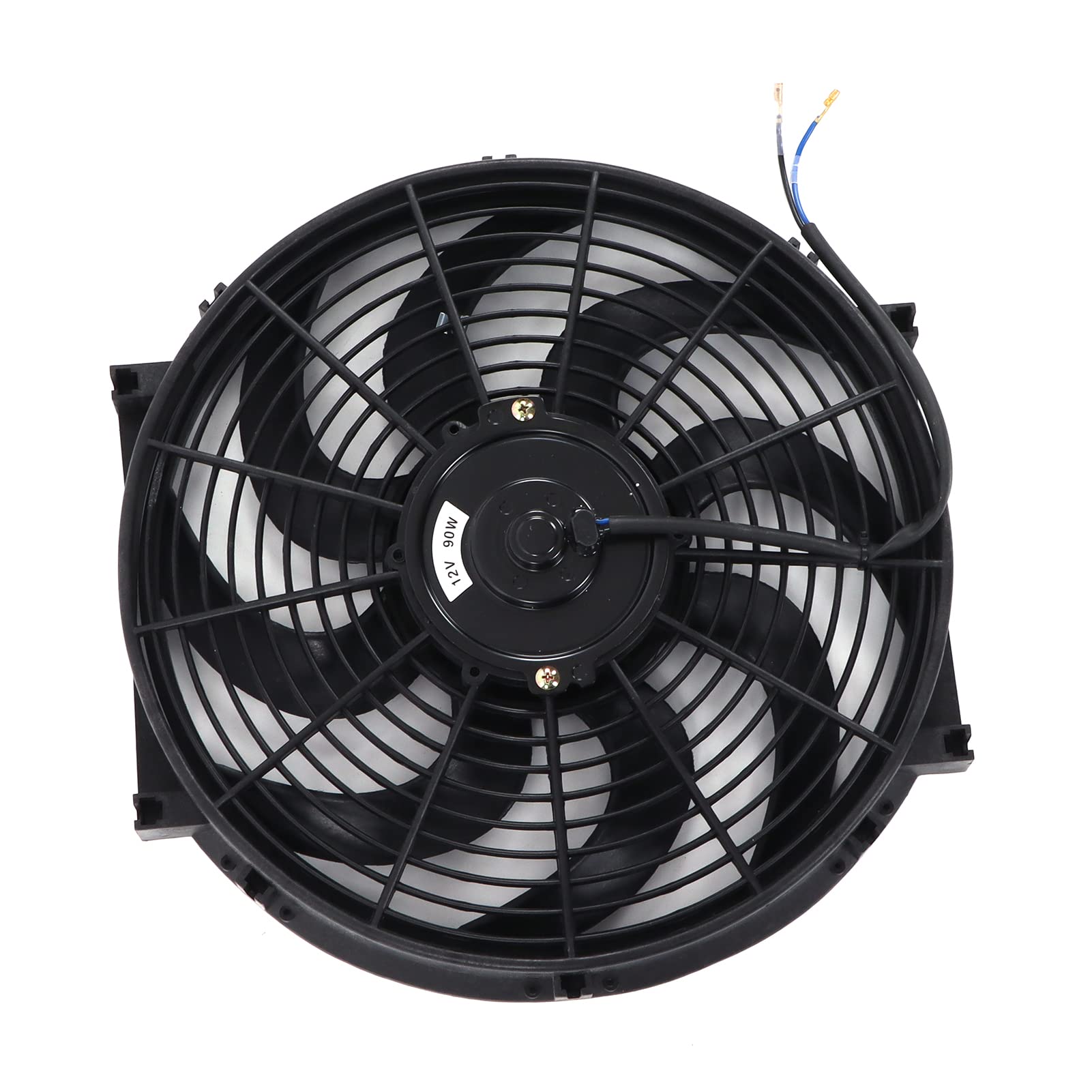 Tbest Radiador y Accesorios Kit de Montaje de Ventilador de Refrigeración de Radiador Eléctrico Universal de 14 Pulgadas 12V 90W Ventilador Delgado Push Pull