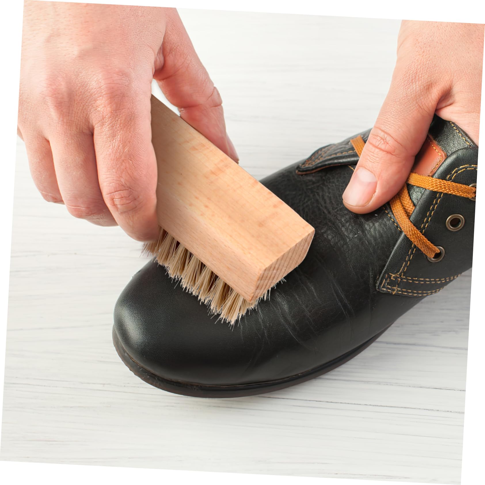 FOMIYES 10 Pezzi Spazzole per Pulizia Scarpe Legno Pennello per per Negozio Scarpe e Casa Protegge e