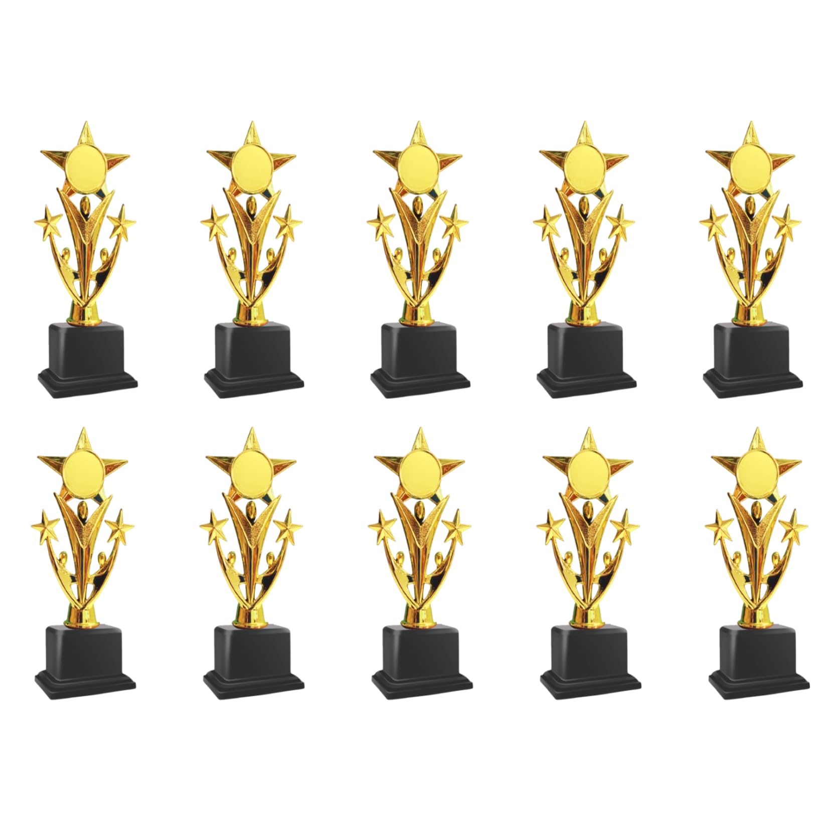 10 PC Star Trophy - 29 with Customization Logo for Events, Functions, Award (22 CM) (B0CY8WBS6S) Amazon Price History, Amazon Price Tracker