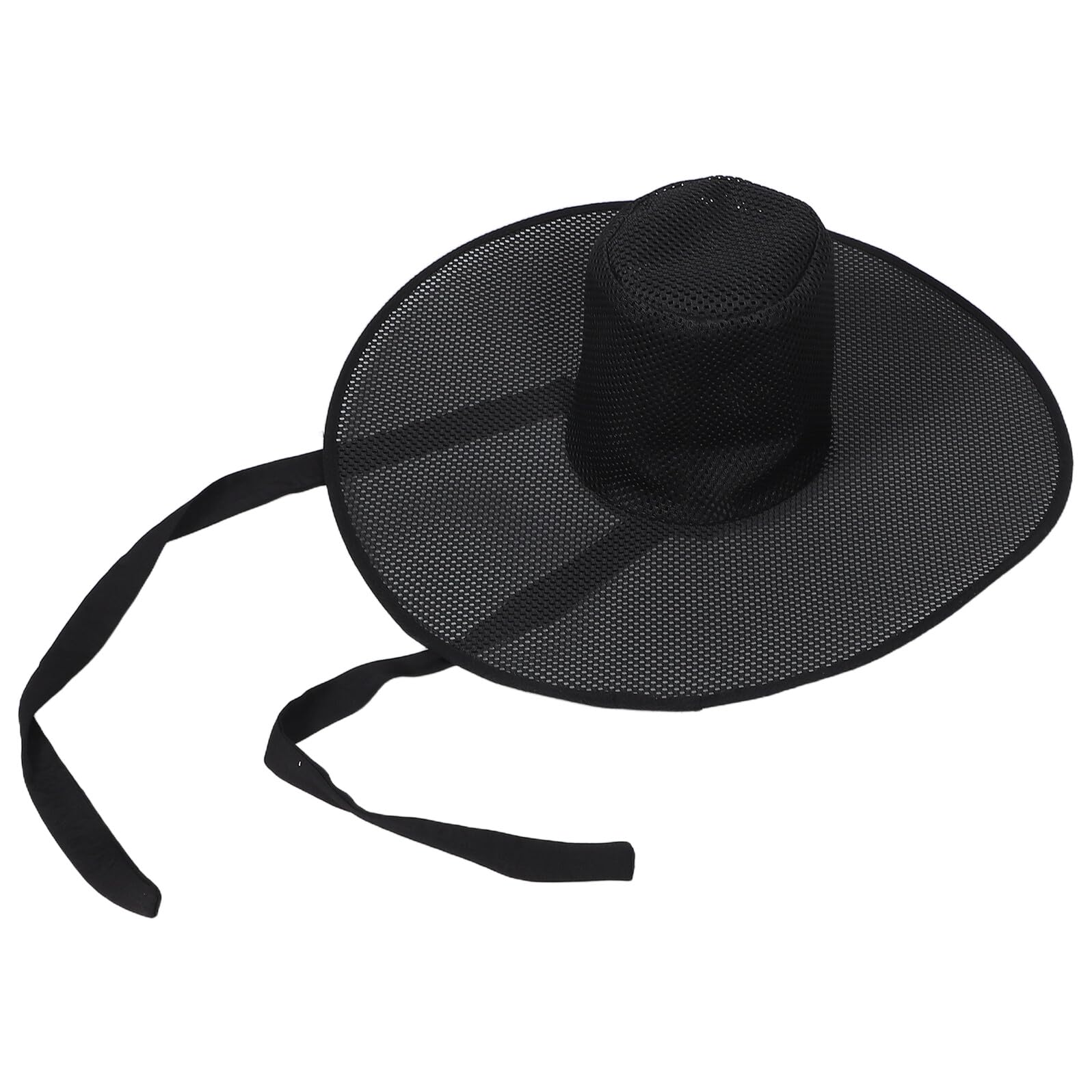 Healvian Sombrero de Disfraz Estilo Coreano Tradicional con Cinta Negra ala Ancha para Fiestas de Navidad Eventos Festivos y Cosplay