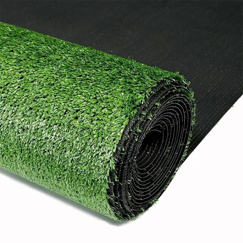 Nix Garden Rollo Césped Artificial 5 mm 2 x 5 m (10 m²), Alfombra Sintética para Interiores y Exteriores, Terrazas, Balcones y Jardín