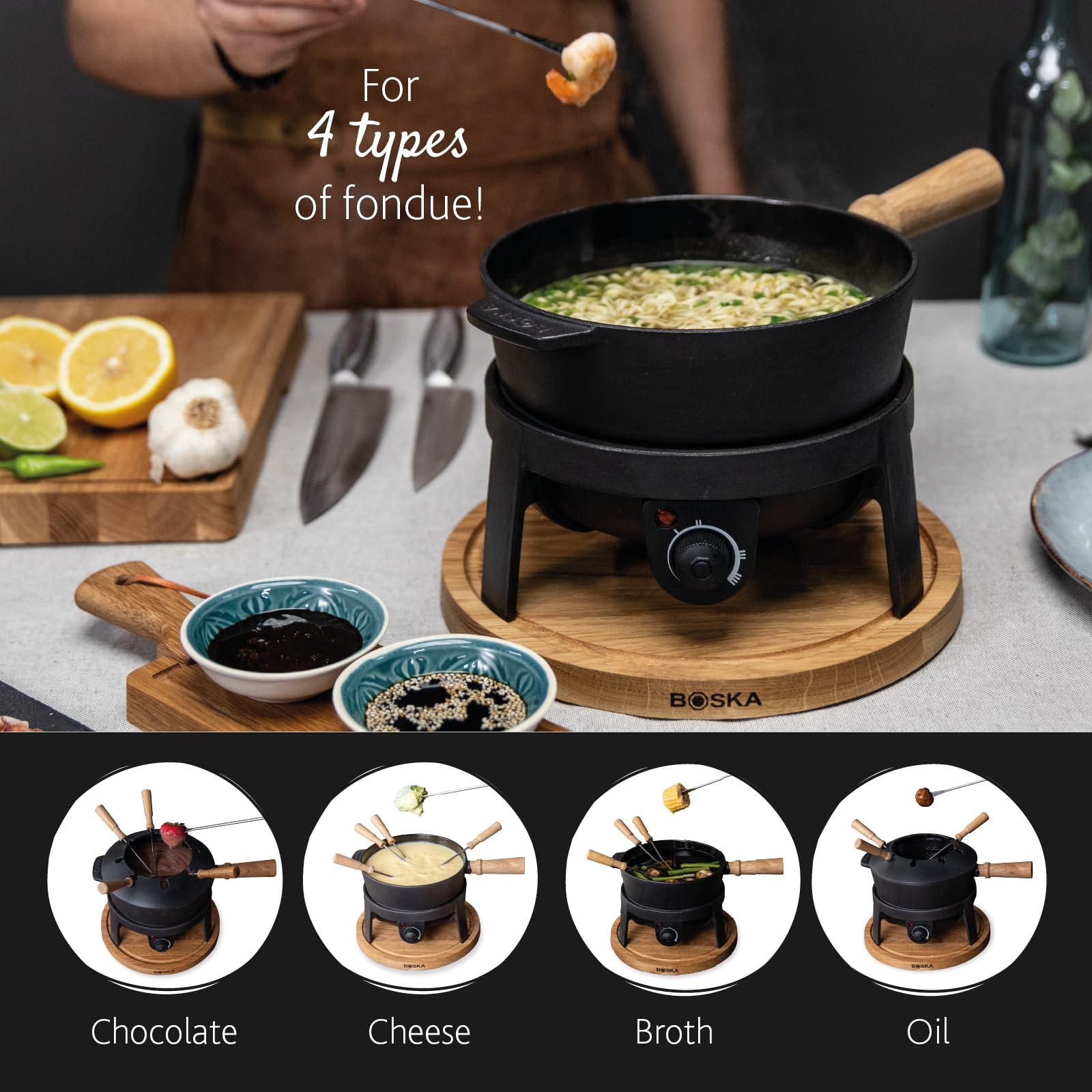 Boska Fondue-Set Pro, elektrisch