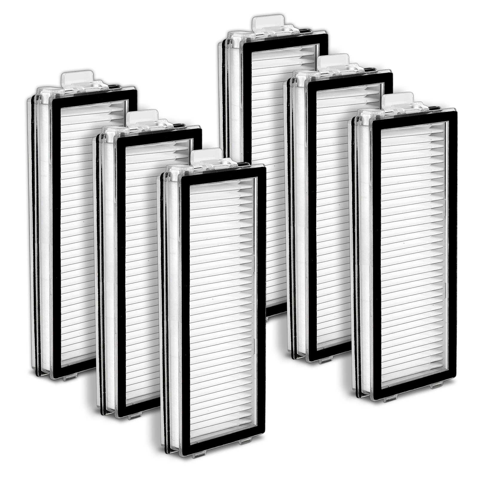 Photo 1 of (6 Pack) Qrevo Curv 2 Flow HEPA Filters Compatible with Roborock Qrevo Curv 2 Flow/Qrevo Master/Qrevo Slim/Saros Z70 Robot Vacuum Filter, Filters Accessories Kit, Replacement Parts