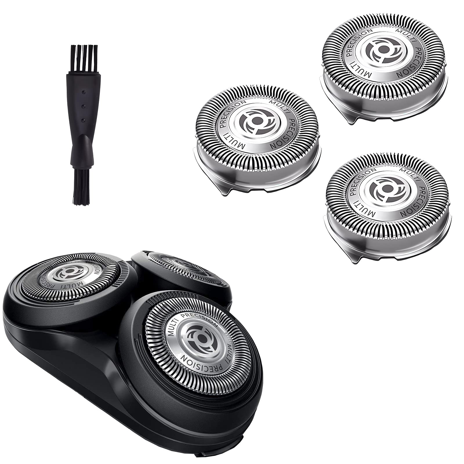 SH50/52 Replacement Heads Compatible with Philips Norelco Series 5000 Electric Shavers, Upgrade MultiPrecision Blades Head,Fit for AquaTouch (ATxxx), PowerTouch (PT8xx, PT7xx)