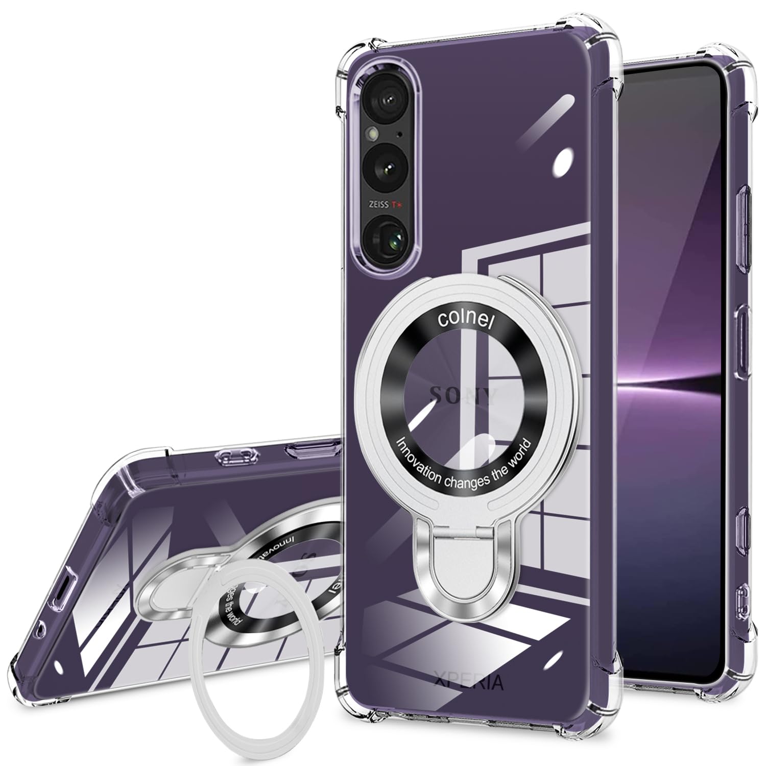 XQ-DQ44sony xperia 1 v, ケース付き Amazon.co.jp: Sony Xperia 1 V ケース クリア tpu MagSafe対応 リング