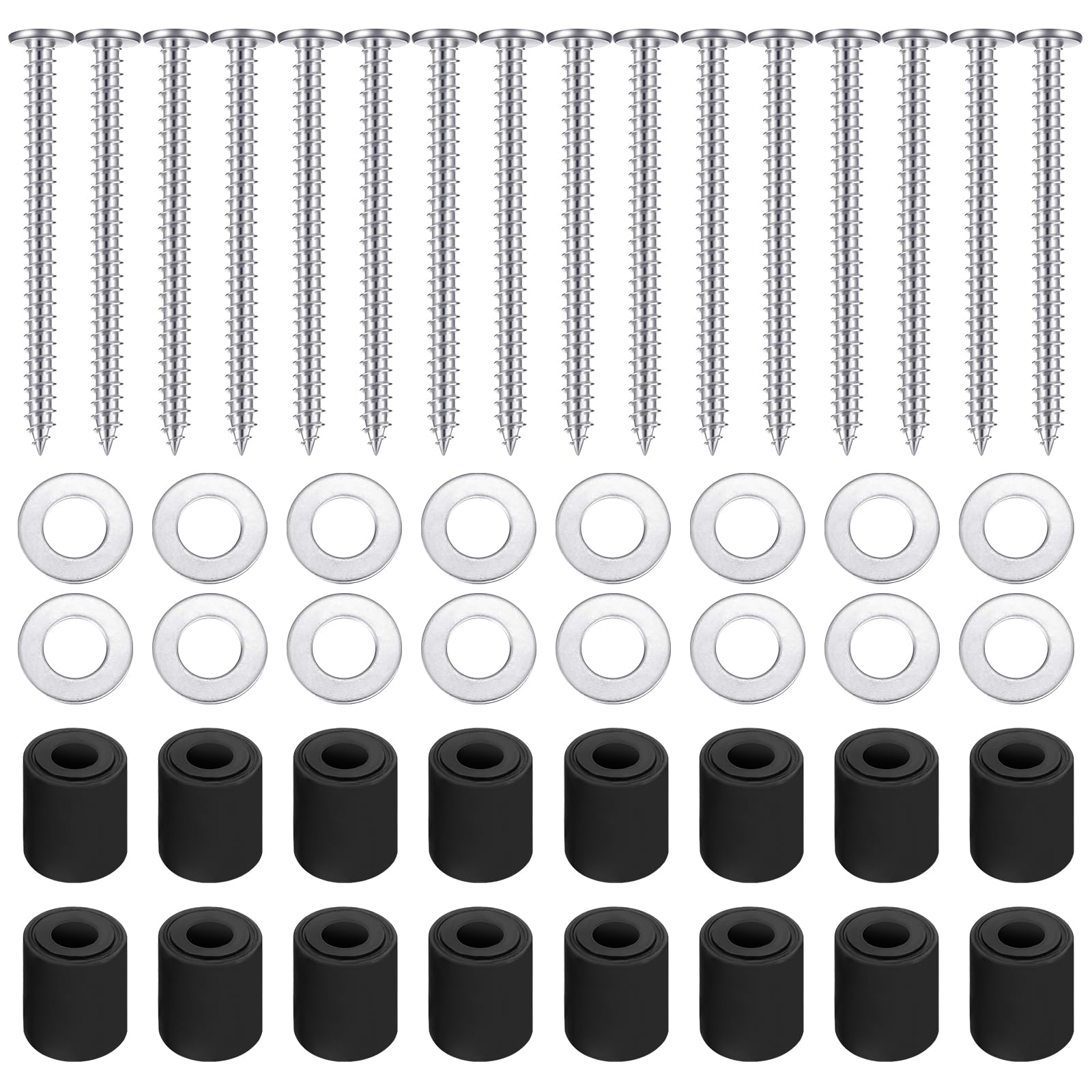 Kit d installation de clous pour panneau perfore argente assurant une fixation murale stable