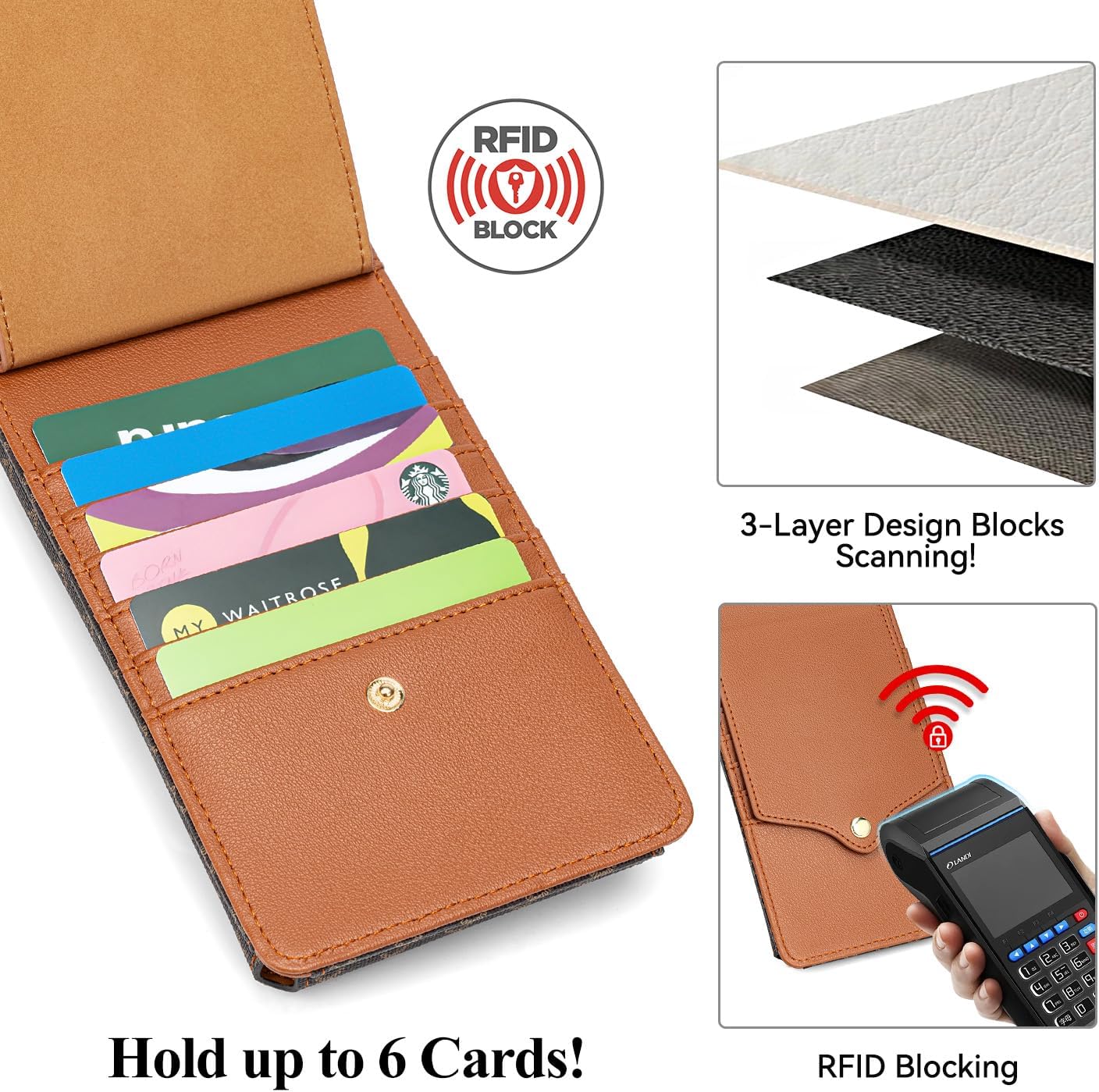 Peacocktion Small Crossbody Cell Phone Purse for Women, Lightweight Mini Small Crossbody Bags for Women with Card Slots - Image 4