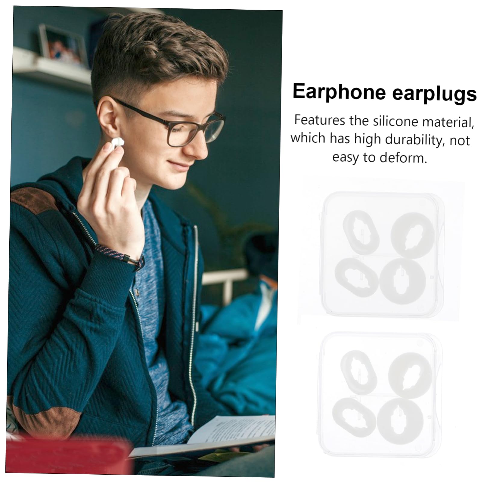 BESPORTBLE 24 Pcs Open Ear Earbuds Earbud Headphone Earbuds Tips Earphone Tips Earphone Accessories Earphones Silicone Ear Tips White