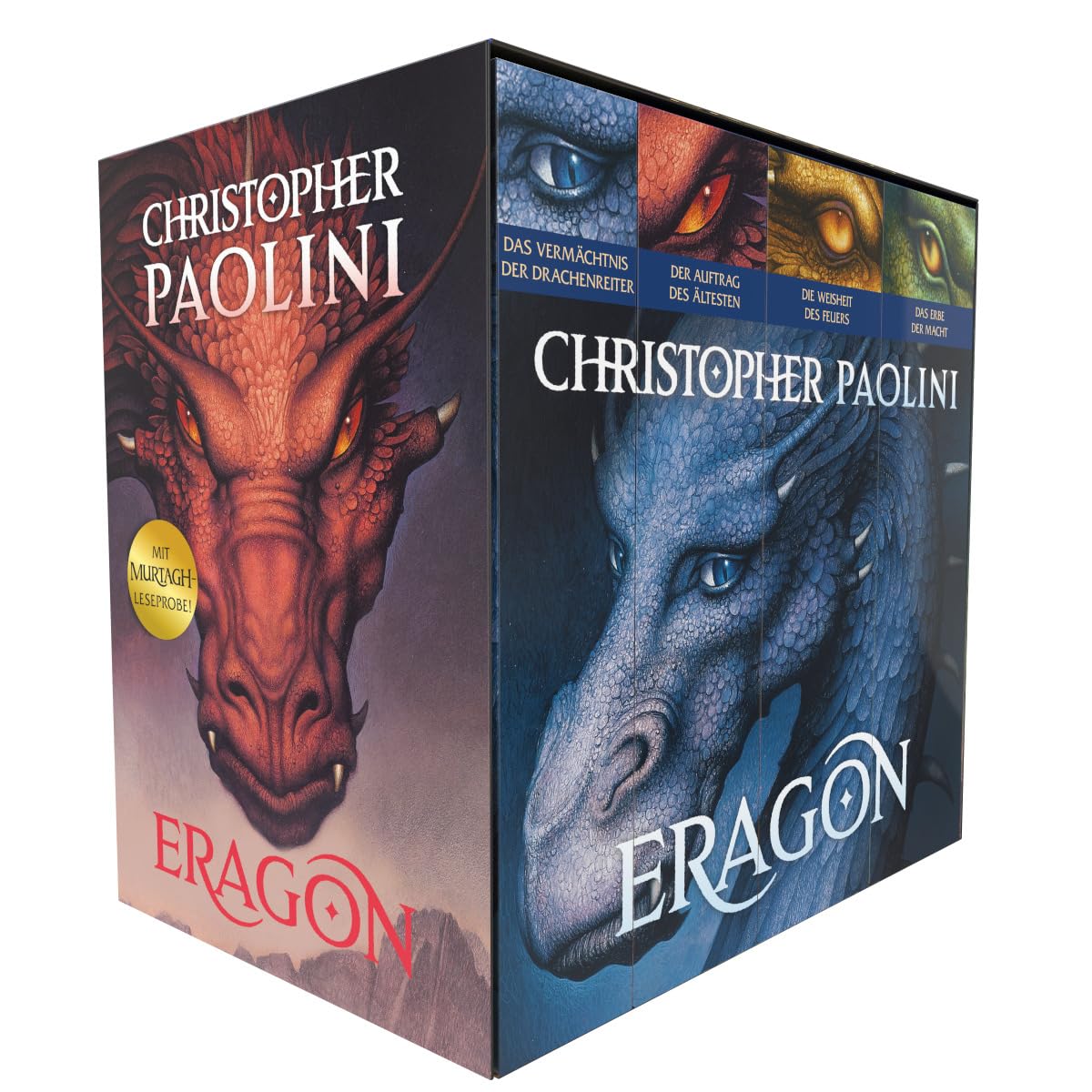 Christopher Paolini: Eragon. Vier Bände im Taschenbuch-Schuber: Das Vermächtnis der Drachenreiter, Der Auftrag der Ältesten, Die Weisheit des Feuers, ... Das einzigartige Weltbestseller-Fantasy-Epos