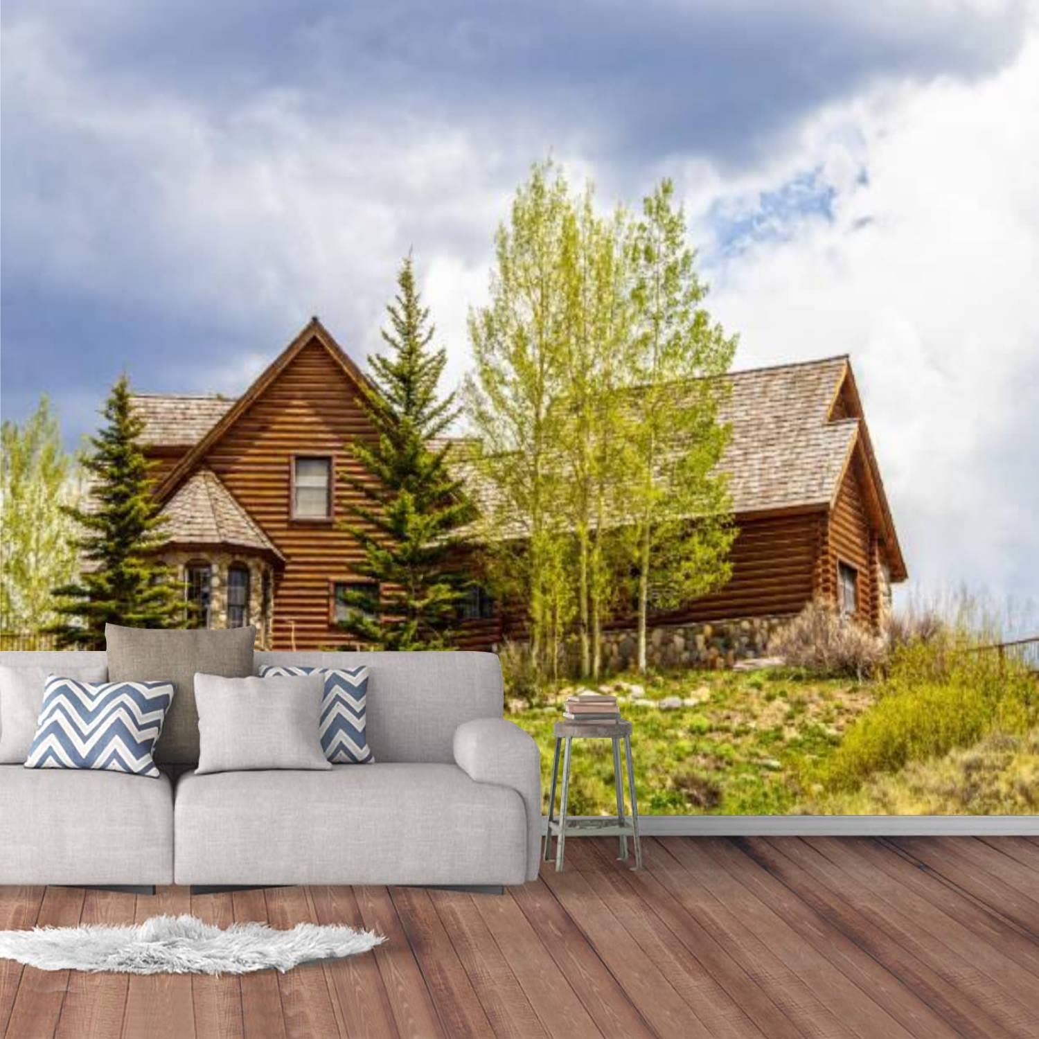 Luxury Log Home Interiors Wallpaper They Found Their Dream Log Cabin