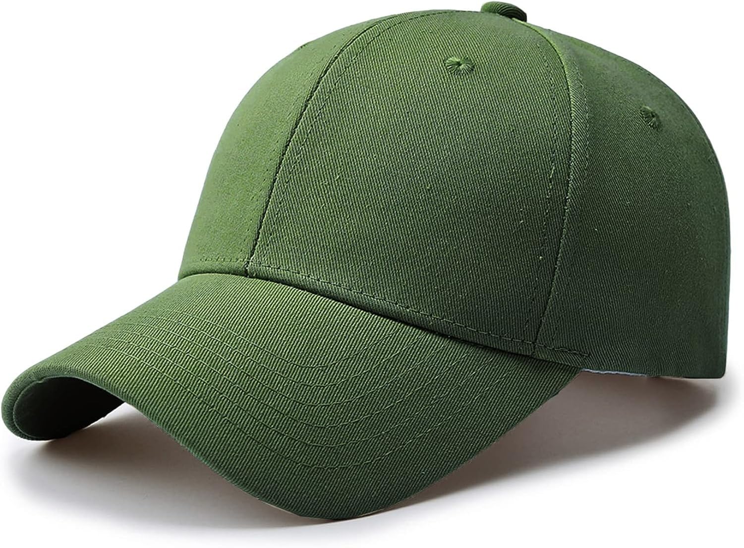 KGAIXN Unstructured Structured Front Panel Baseball Cap Golf Dad Trucker Hat for Men Women, Darkgreen