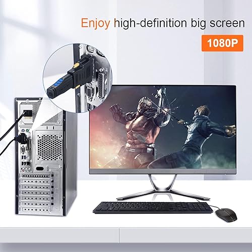 Miniatura 3 de CableCreation DVI to HDMI Adapter, Bi-Directional DVI Male to HDMI Female Converter, Support 1080P, 3D for PS3,PS4,TV