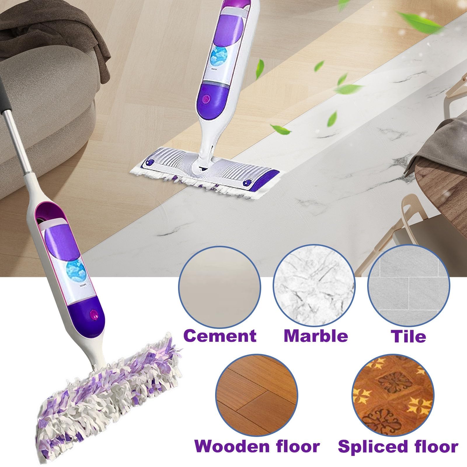 Paquete de 30 almohadillas de repuesto para fregona Swiffer PowerMop multisuperficie, almohadillas de repuesto desechables compatibles con Swiffer Power Mop para almohadillas húmedas Swiffer