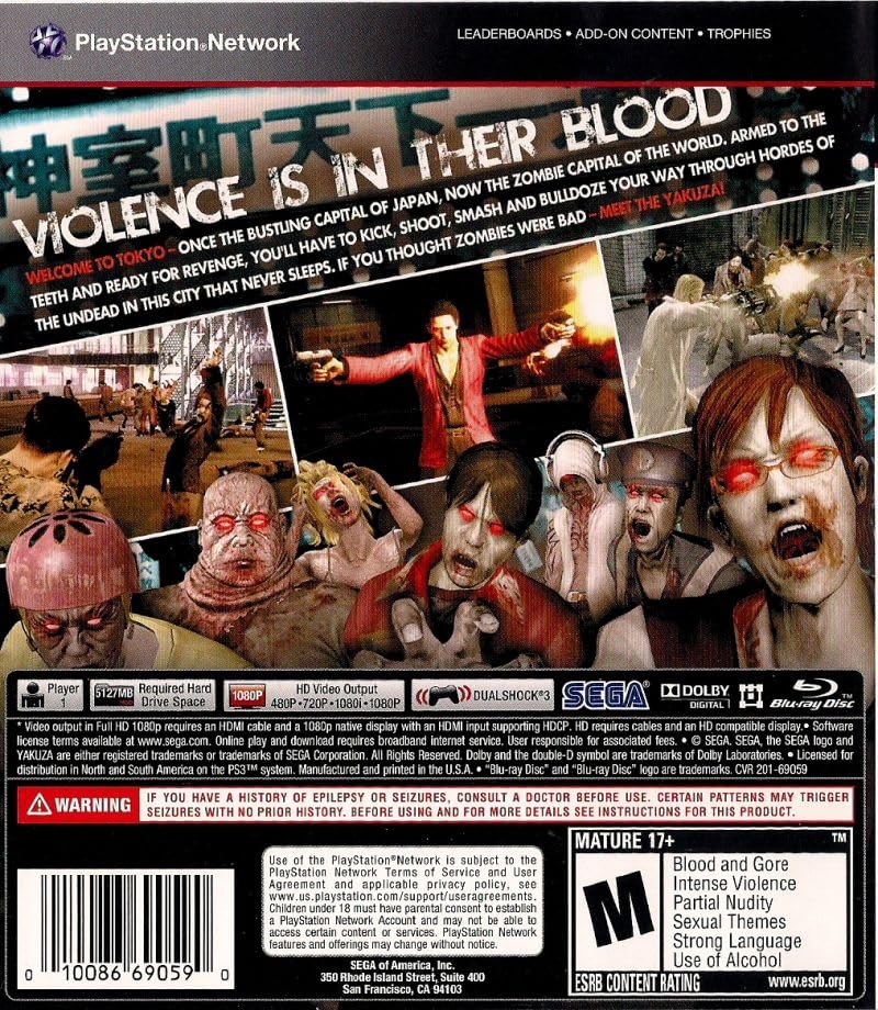 Image of Yakuza Dead Souls (Renewed)