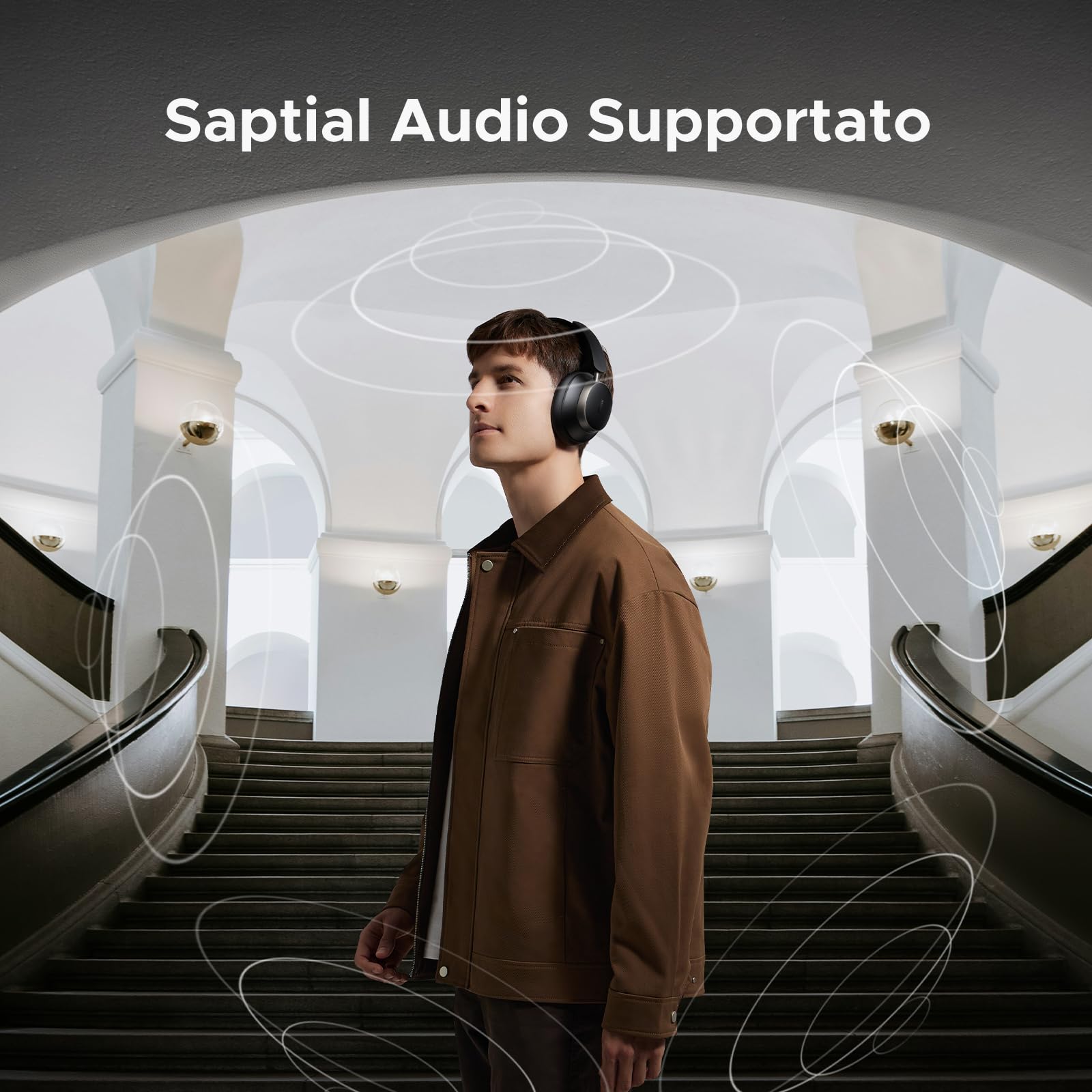 UGREEN Studio Pro Cuffie Bluetooth Over-ear ANC Adattiva 48dB Hi res | Cuffie Bluetooth Cancellazione Attiva del Rumore Ibrida Adattiva 48dB Bluetooth 6.0 120 Ore Audio Spaziale Equalizzatore Nero