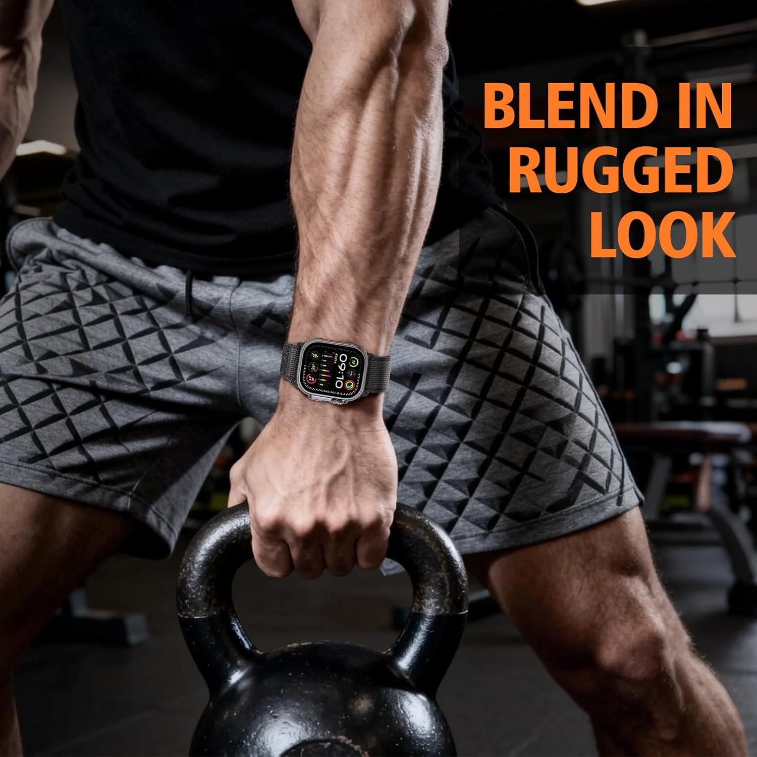 Elastic Sport Band for Apple Watch Ultra 3/2/1 Bands 49mm 46mm 45mm 44mm 42mm 41mm 40mm 38mm Men Women, Adjustable Parachute Buckle Nylon Fabric Wristband for iWatch Series 11 10 SE 9 8 7 6 5 4 3 - Image 5