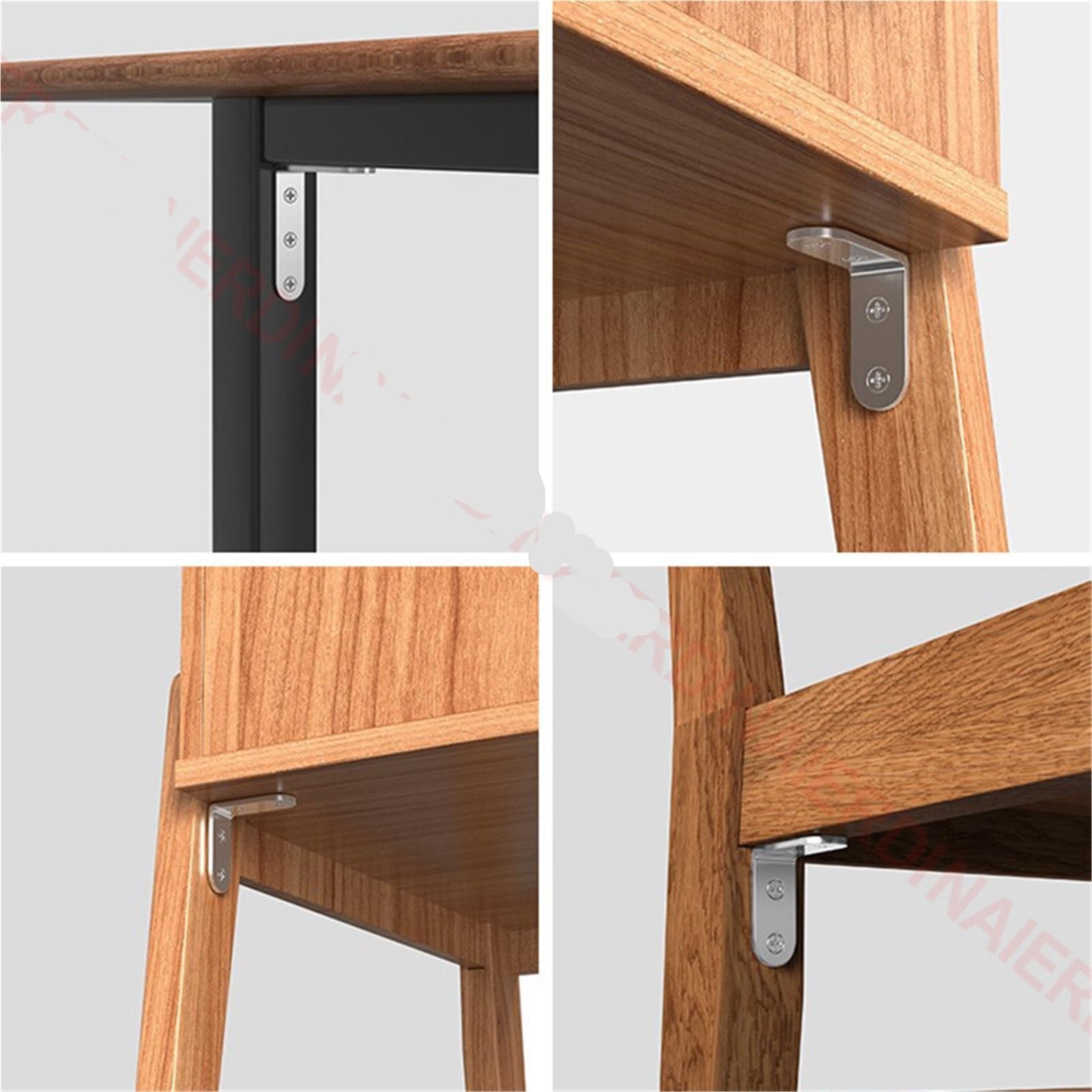 10PCS 90 Grad Winkel Eckwinkel Edelstahl Klammer Verschluss Wand Aufhänger for Regale, Tisch, Stuhl | 45x45x18mm