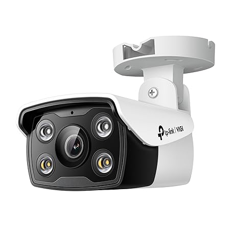 TP-Link VIGI C340 VIGI 4MP HD Outdoor Full-Color Bullet Network Camera | CCTV Wired Security Camera | Smart IR | Waterproof IP66 | H.265+ | Smart Detection | 6mm Lens