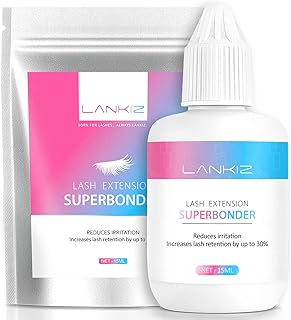 LANKIZ Lash Bonder for Eyelash Extension Glue, Eyelash Extension Bonder, Superbonder Sealant, Reduces Irritation, Increas ...