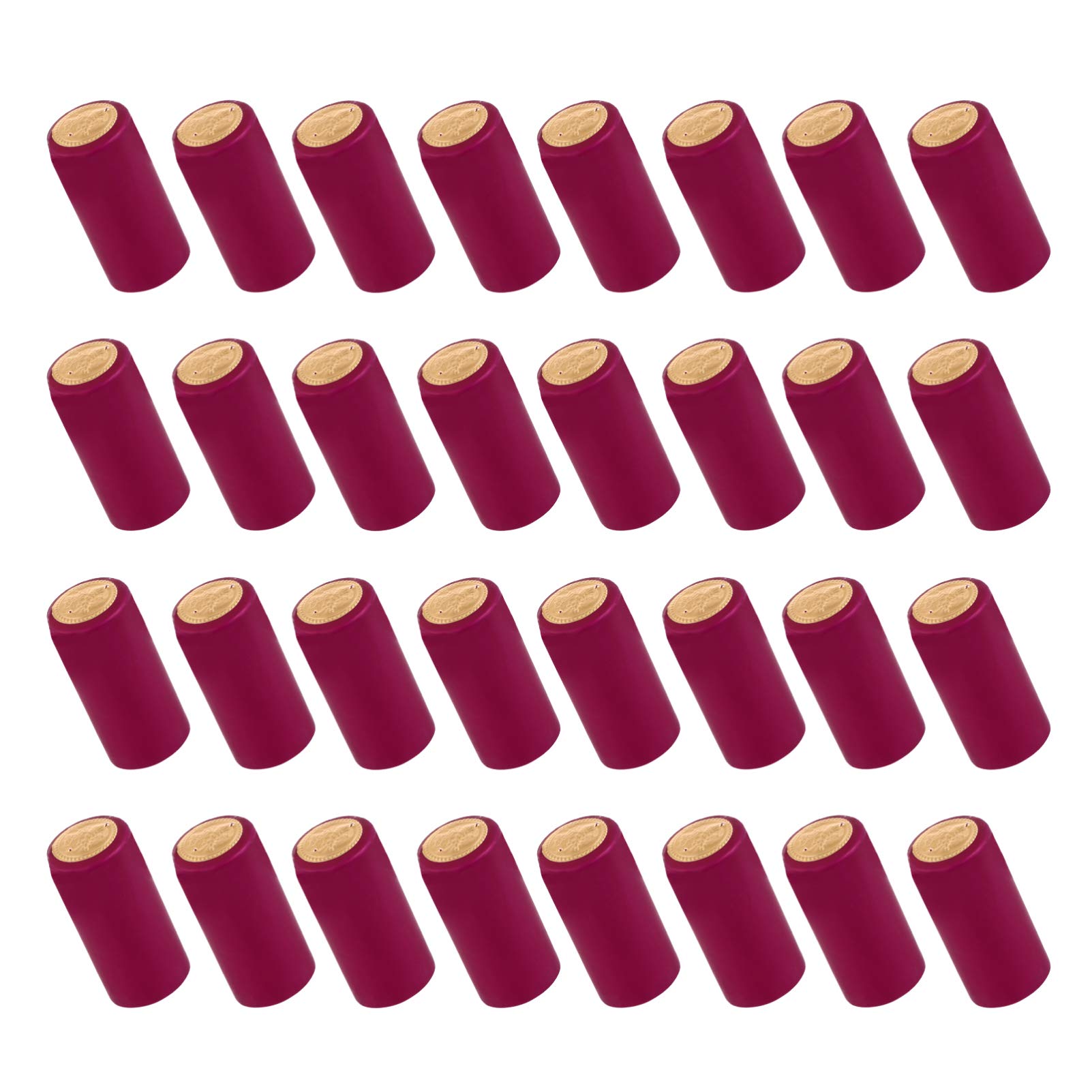 DOITOOL 100pcs Red Wine Bottle Heat Shrinkable Cap Seal Wine Bottle Cover Film Heat Shrink Sealing Cap Wine Bottle Sealing Film Wine Bottle Film Wine Heat Shrink Heat Shrink Cap