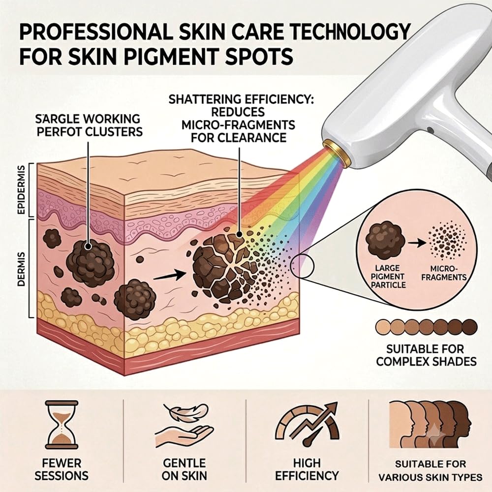 Multifunktions-Beauty-Pflegegerät mit mehreren Aufsätzen, tragbare kühlende Schönheitsmaschine mit Touch-Display für Gesichts- und Körperpflege, Zuhause, Salon und Studio