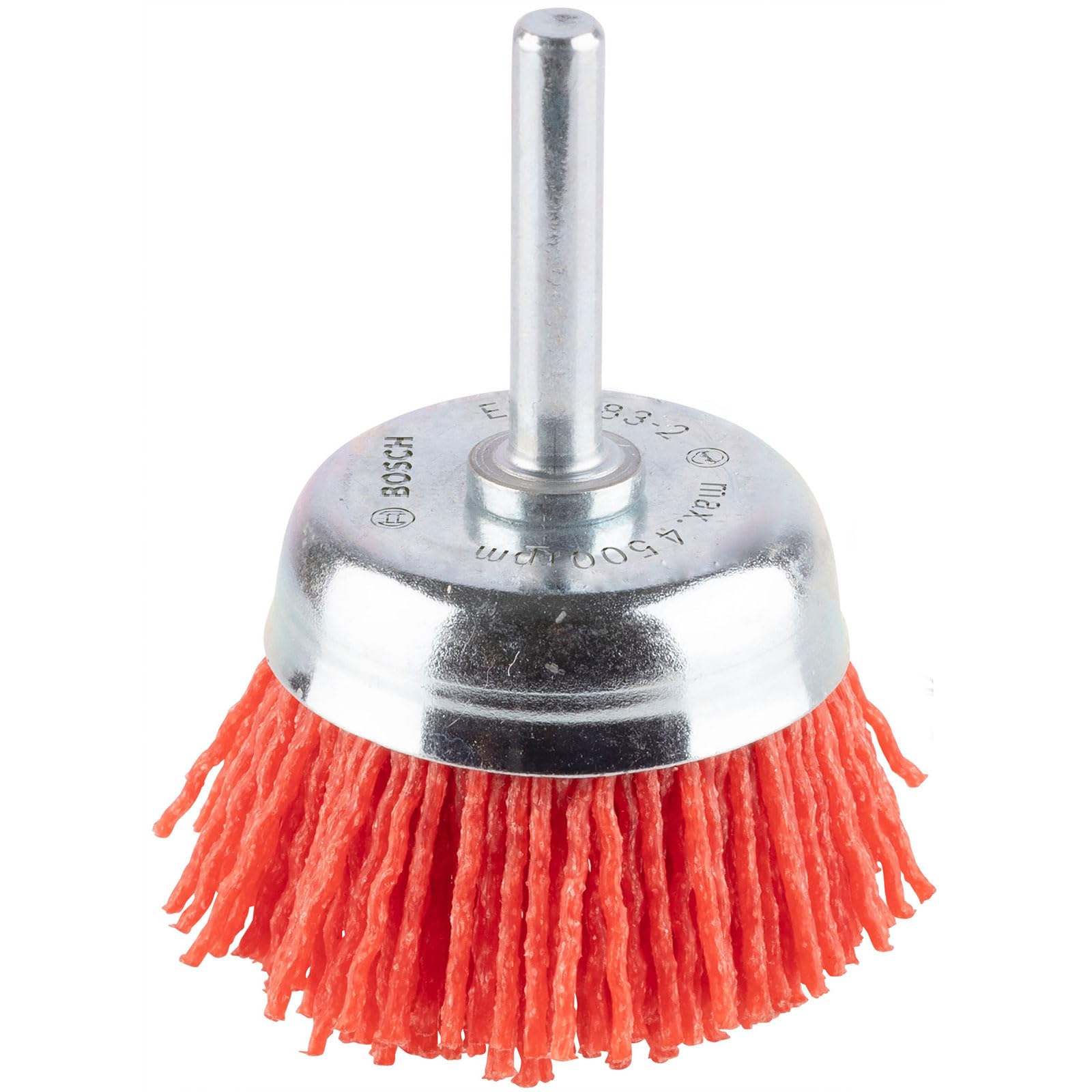 Bosch 1x PRO Nylon Longlife Wire Cup Brush with Coated Abrasive for 6 mm Cylindrical Shank and Drill (Ø 50 mm, Professional Accessory Rotary Drill/Drivers)