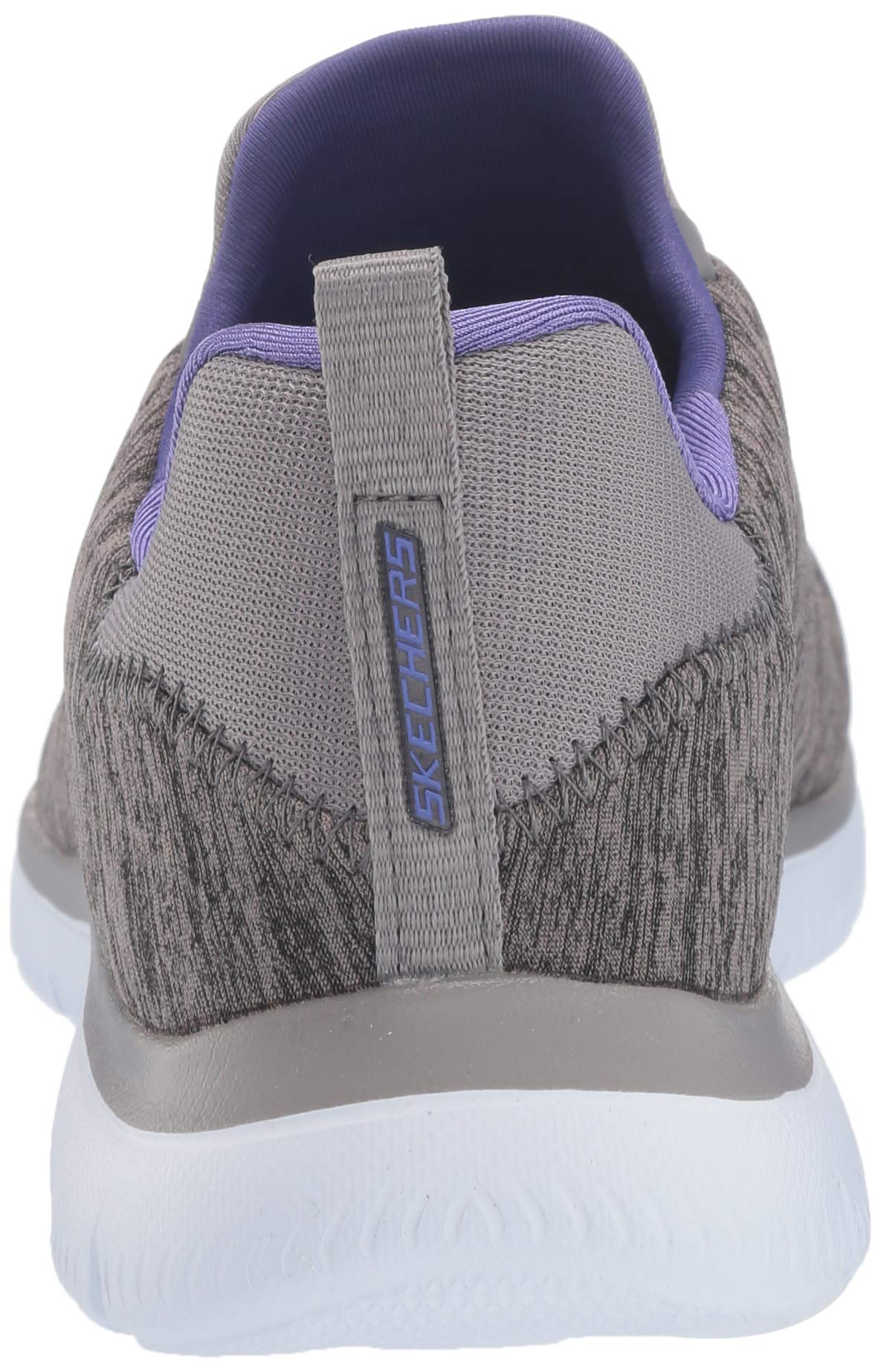 Skechers Women's Summits - Quick Getaway Sneaker: 11 Charcoal/Purple
