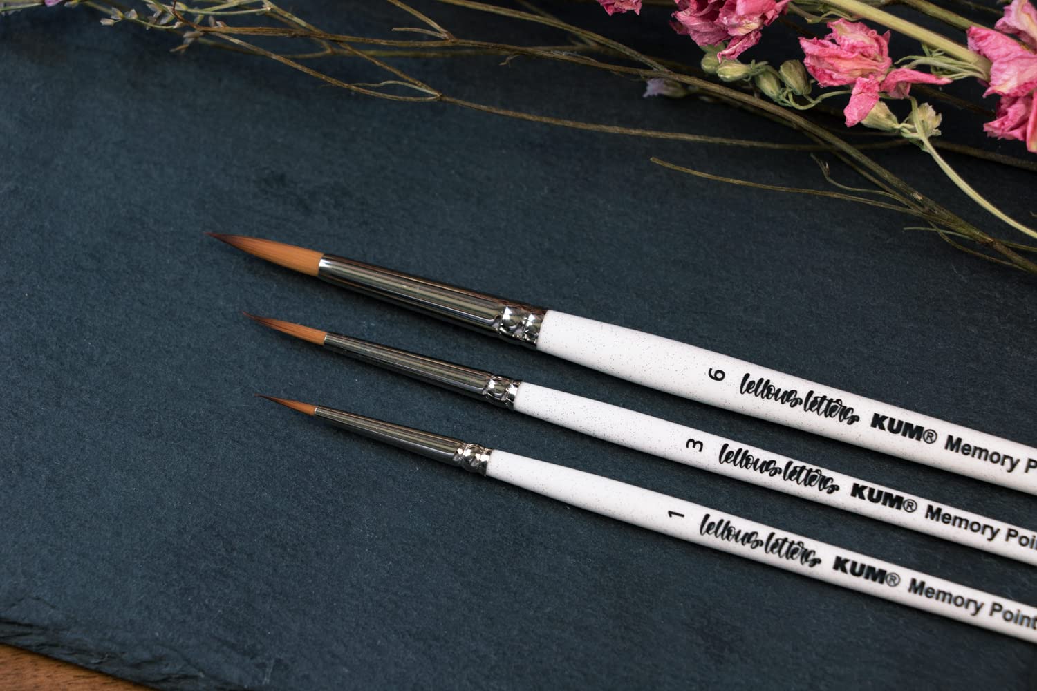 5146816 - Künstlerpinsel Set 3-teilig, handgemalt Floral Classics Brush