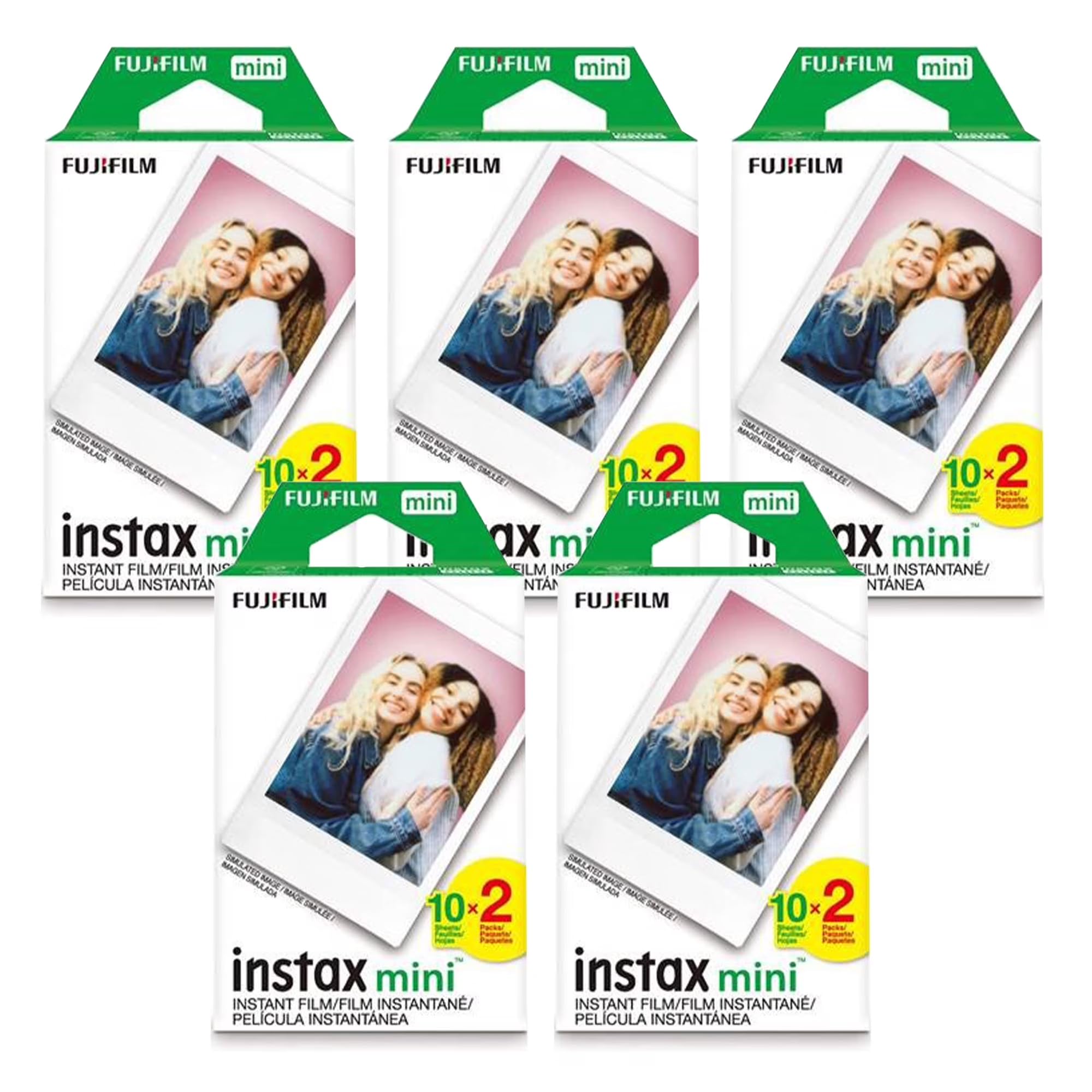富士フイルム instax mini 10 インスタントフィルム100個 Amazon | Fujifilm Instax Mini Instant Film, 10 Sheets of 5 Pack 2