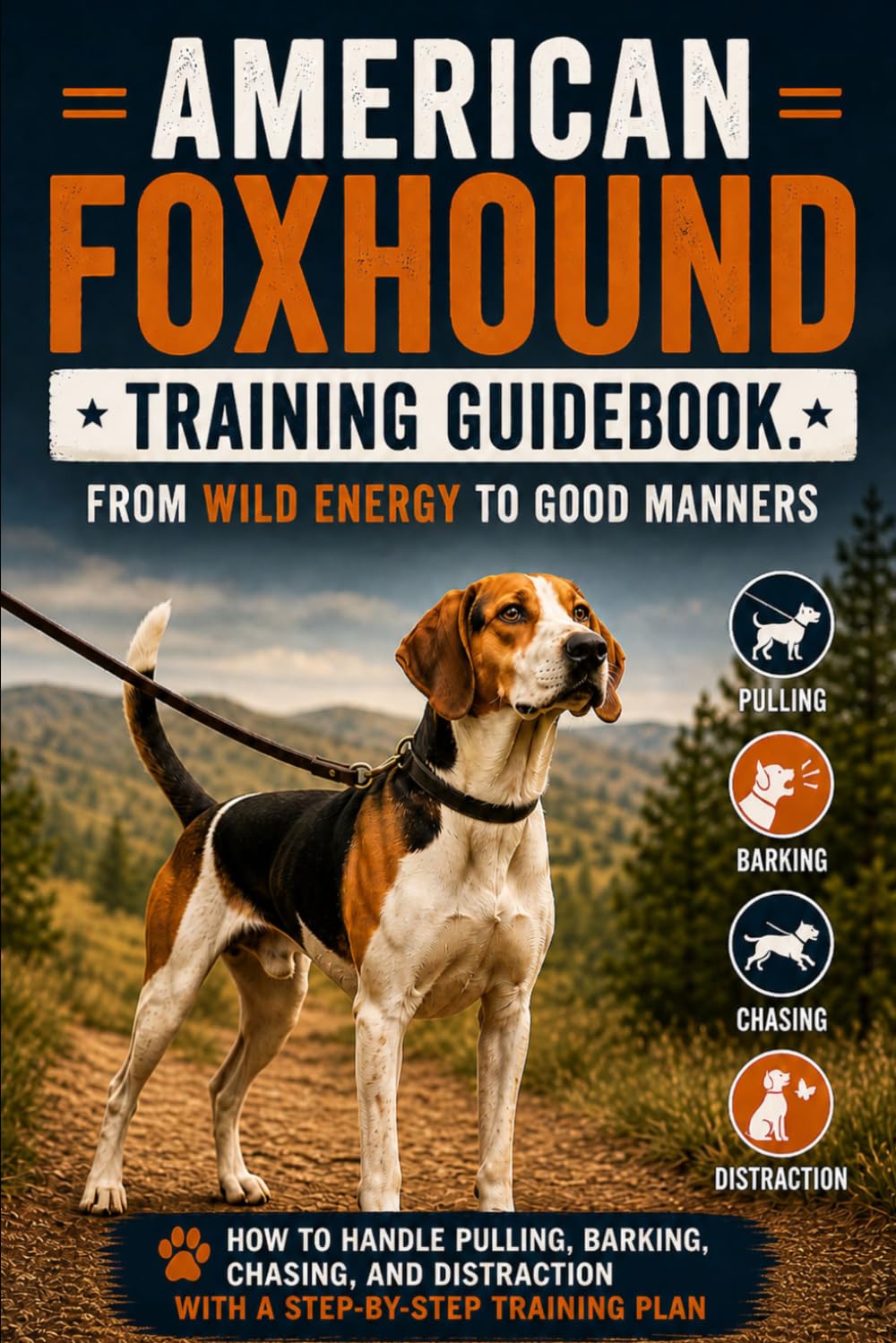 American Foxhound Owner's Training Guidebook: Turn Wild Energy into Good Manners with a Step-by-Step Plan for Pulling, Barking, Chasing, and Distraction