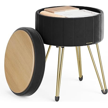 SONGMICS Vanity Stool for Makeup Room