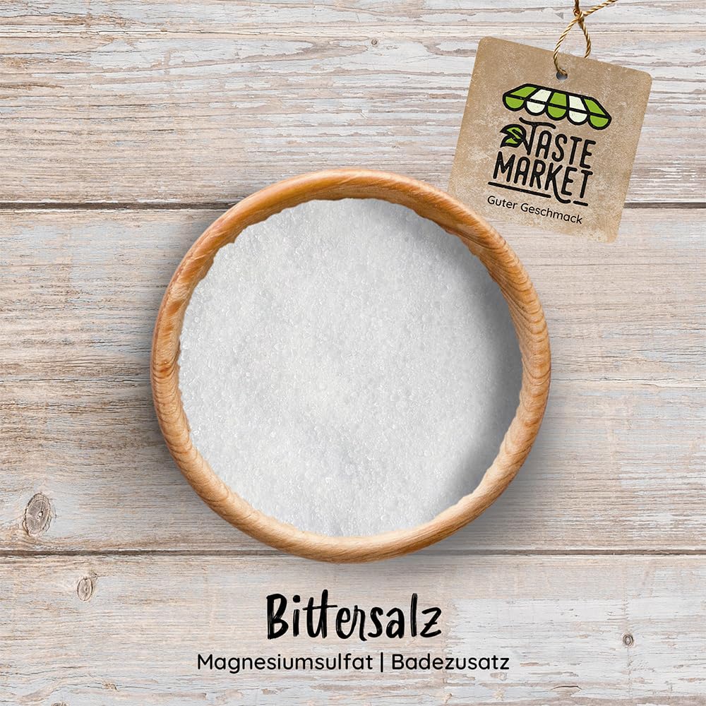 Bittersalz 25 kg Badesalz Epsom Salz Magnesium MgSO4 hochreines Bittersalz Wellness & Körperpeeling Taste Market
