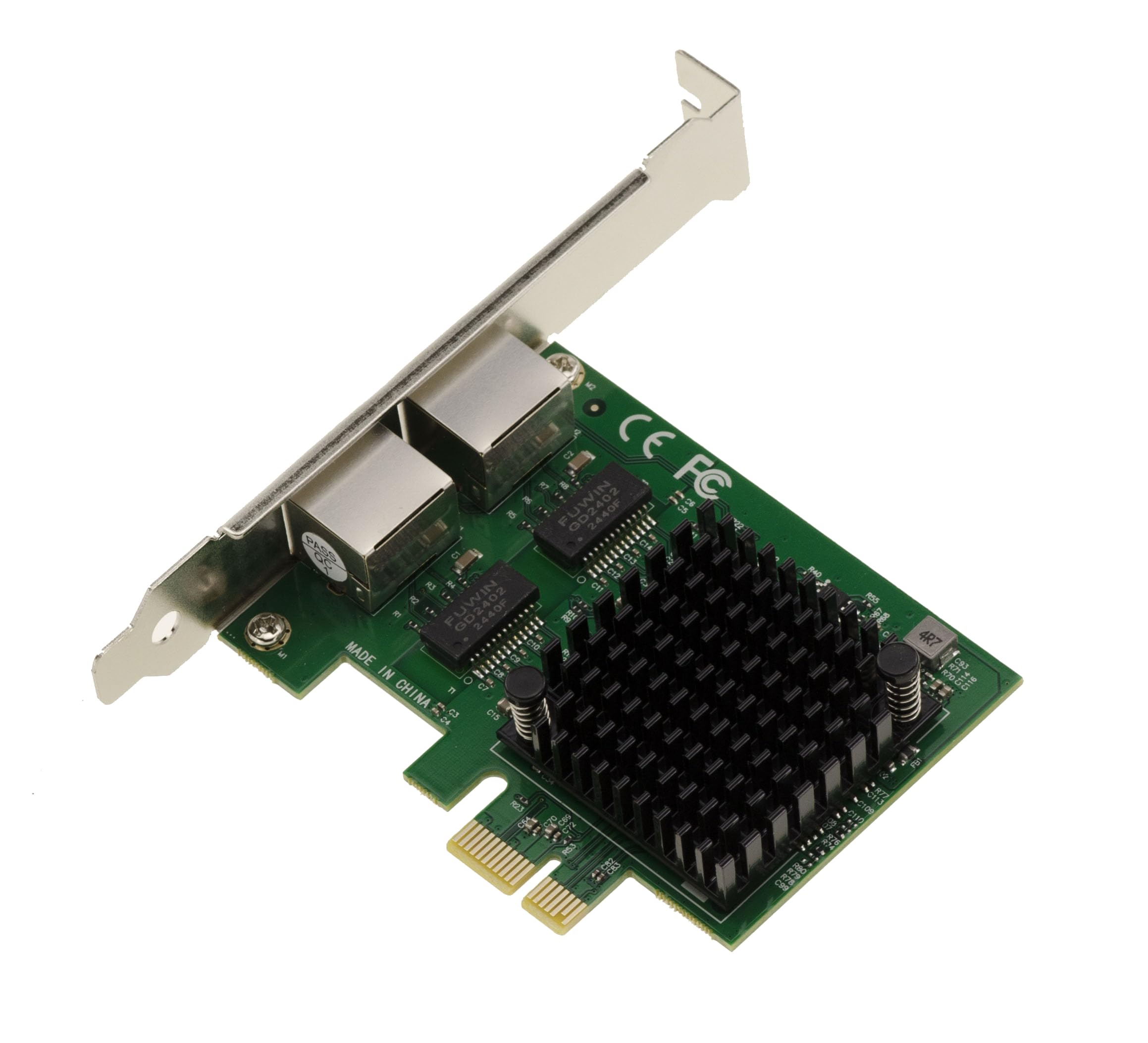 KALEA-INFORMATIQUE 2,5G x2 LAN Gigabit Ethernet 2 Puertos RJ45 Doble chipset Intel I226 SRKTU Tarjeta controladora de Red PCIe Soporte 10 100 1000 2500 1 G 2,5 G