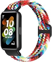 TumCez Intrecciato Cinturino Compatibile con Huawei Band 7 Cinturino per Donna Uomo,Cinturini Elastici Nylon Sportivi di Ricambio per Huawei Band 7 NFC