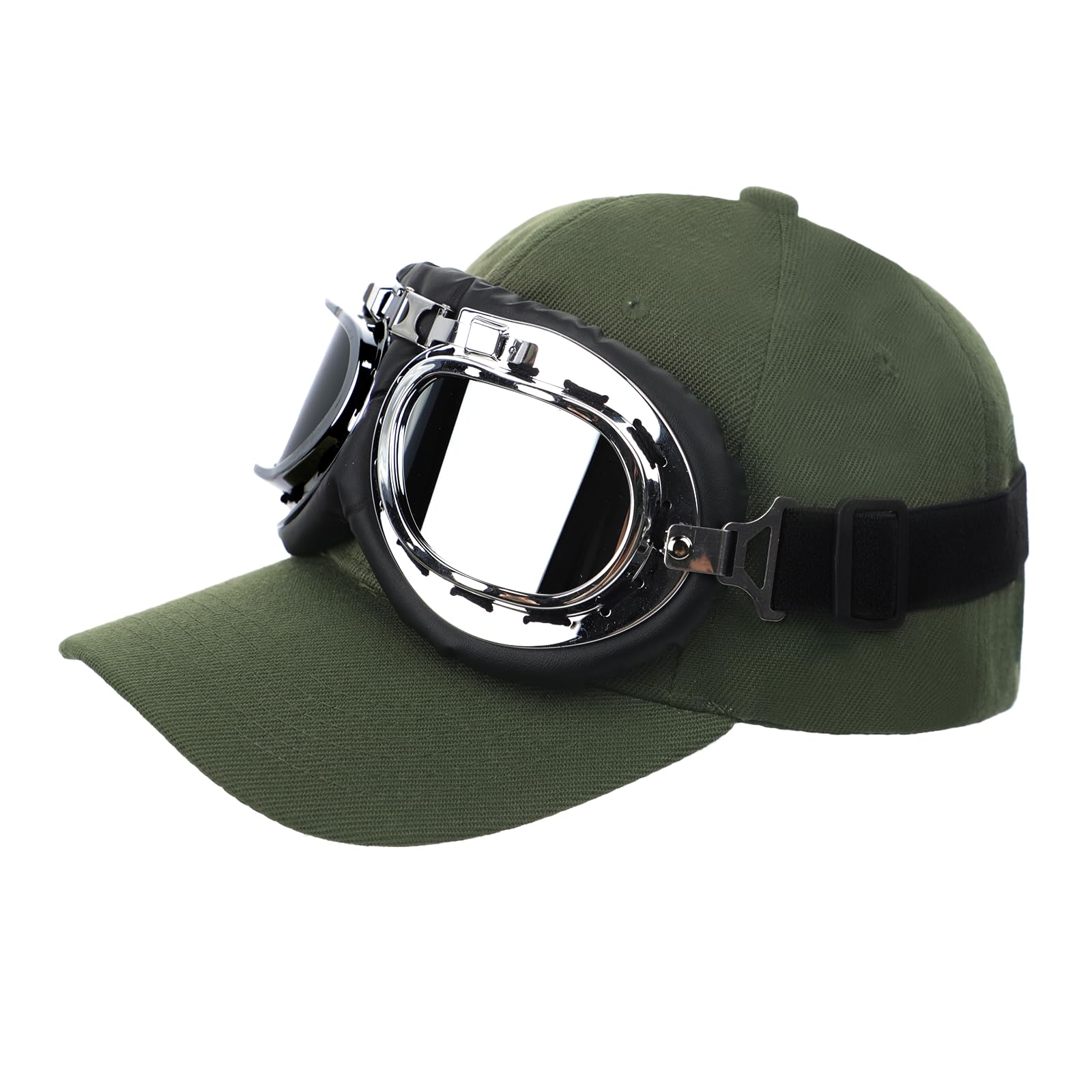 Wide Brim Baseball Cap Goggles Set, Men Women UPF 50+ UV Sun Protection Trucker Driving Peaked Caps Visor Topee Portable Fishing Gardening Cycling Running Beach Summer Hats Cool Sun Glasses
