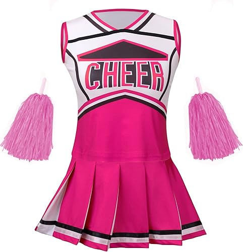 Miniatura 10 de yolsun - Disfraz de animadora para niñas, de Halloween, lindo uniforme