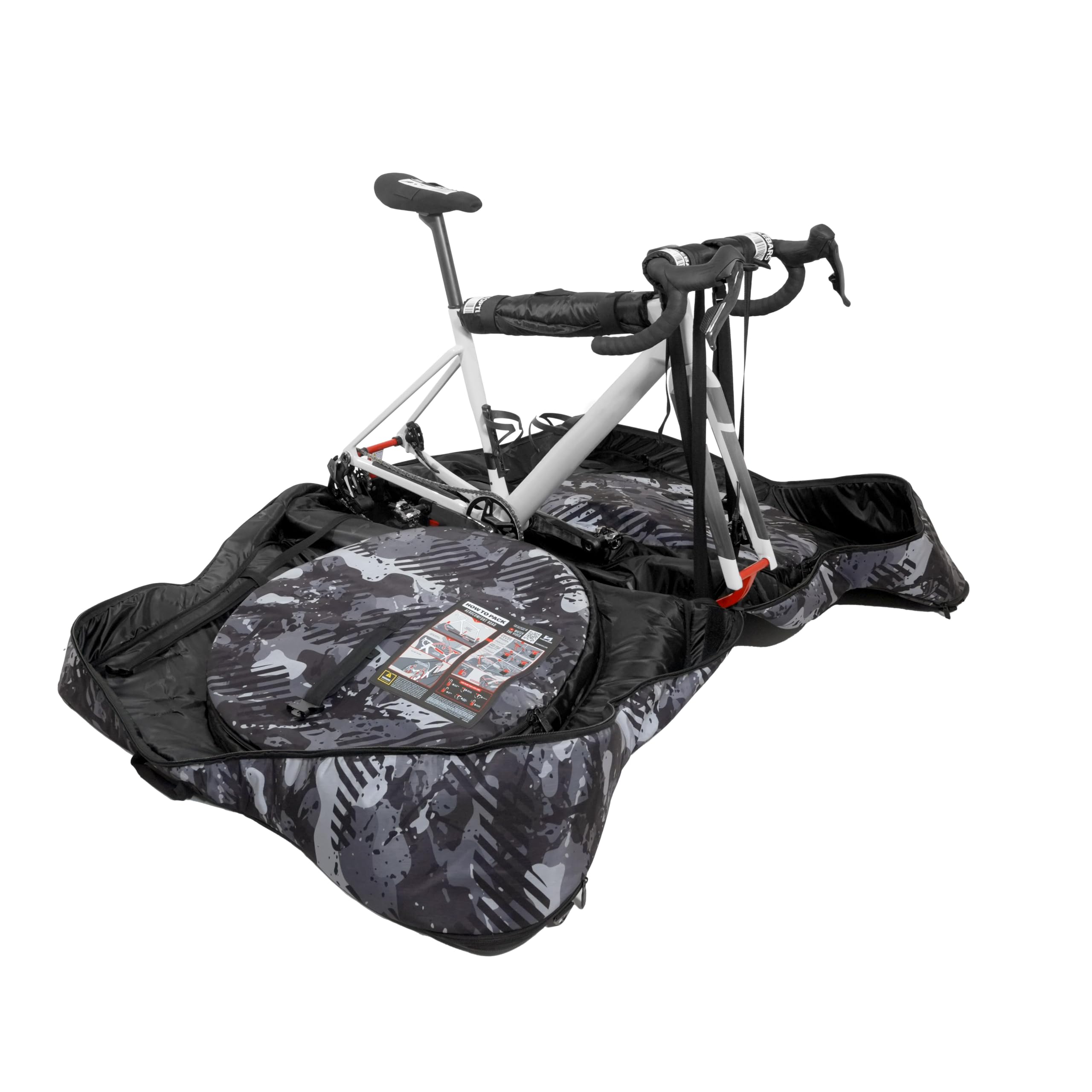SCICON Sports Aerocomfort Gravel & Road 3.1 Bike Travel Bag, 10.2 kg, Expandable Handlebar Area, Camouflage : Sports & Outdoors
