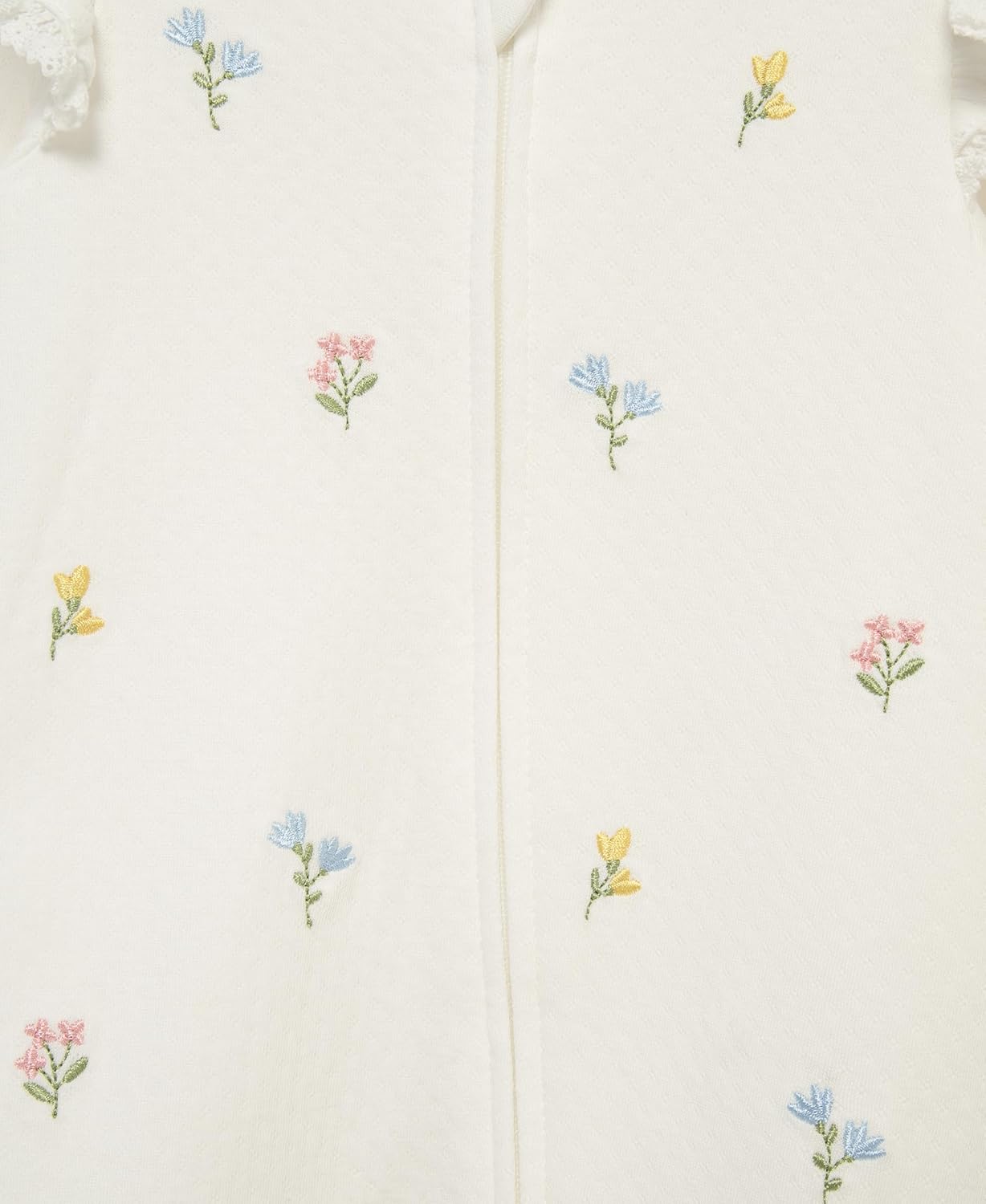 Little Me Clothes for Baby Girls' 100% Cotton Scratch-Free Tag Footie Sleeper, Preemie to 9 Months - Image 4