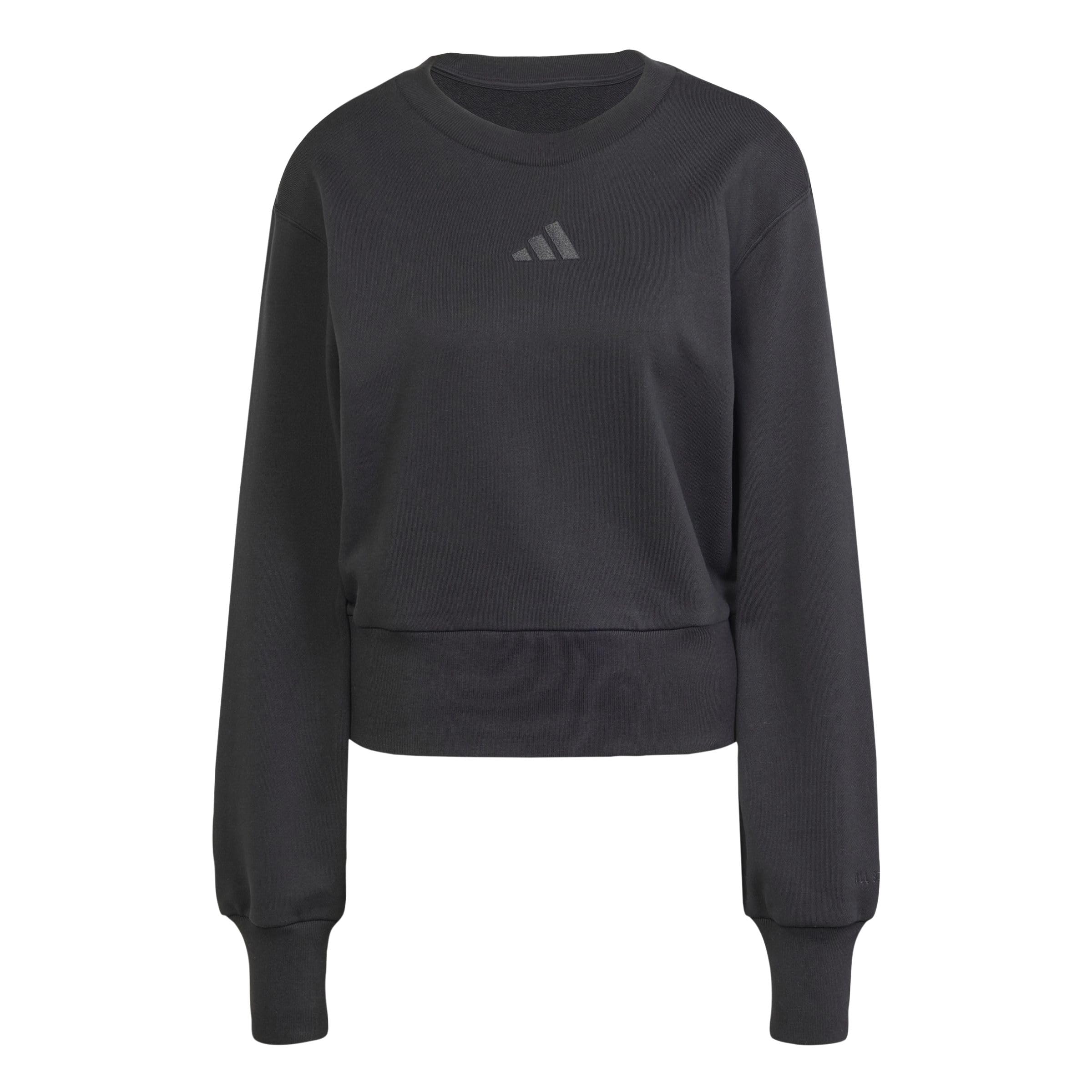 adidas Women's ALL SZN FRENCH TERRY REGULAR SWEATSHIRT, black, XS